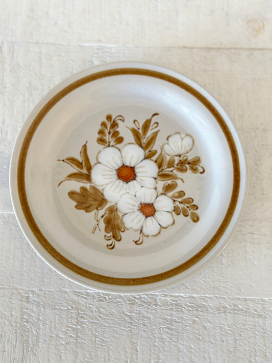 Vintage Floral Bread Plate