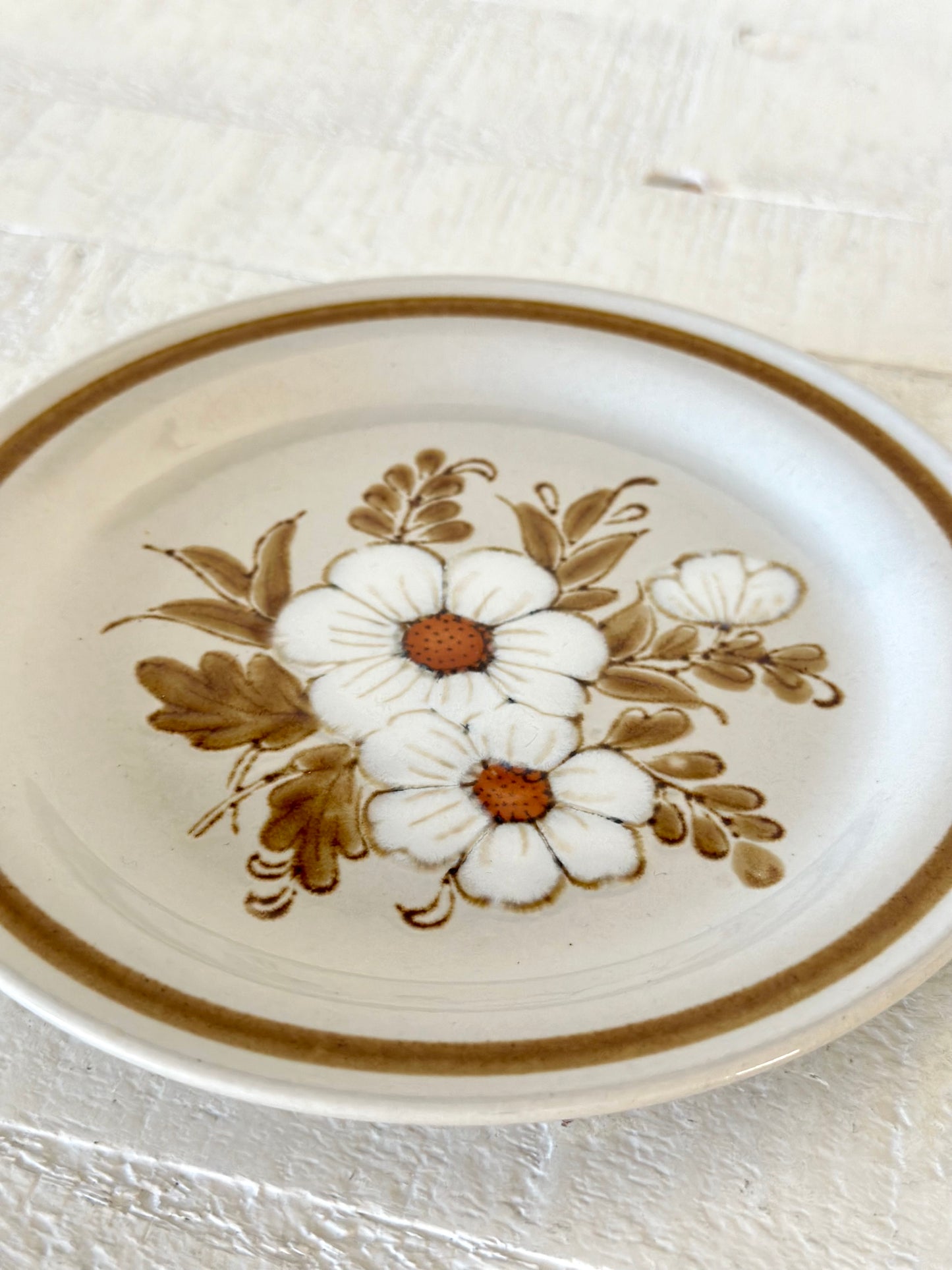 Vintage Floral Bread Plate