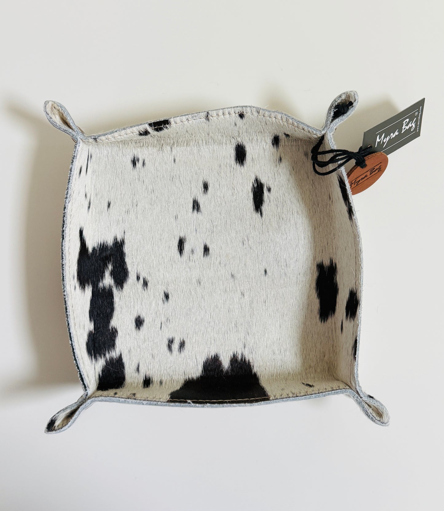 Cowhide Catchall Trays