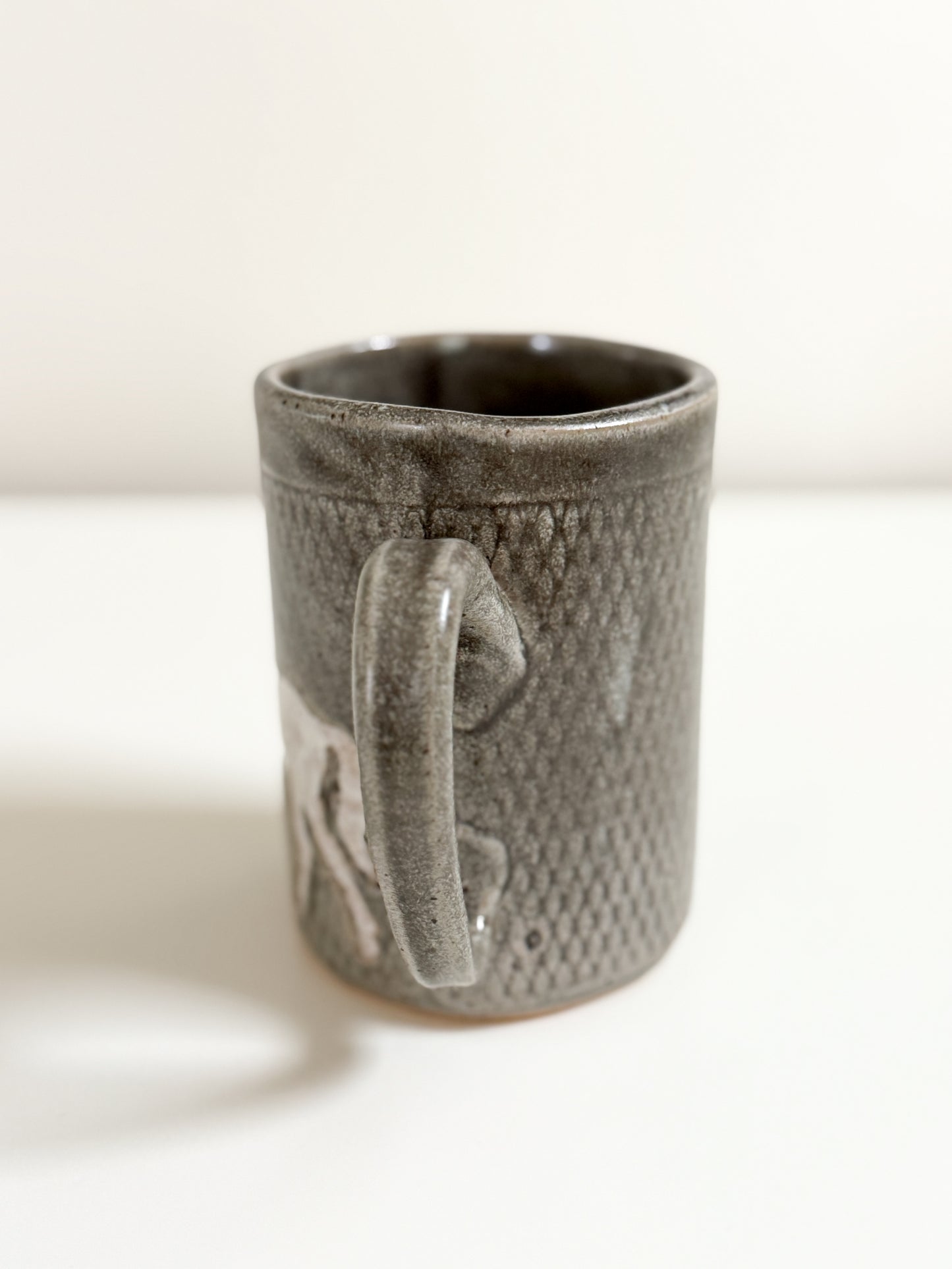 White Horse Pottery Mug