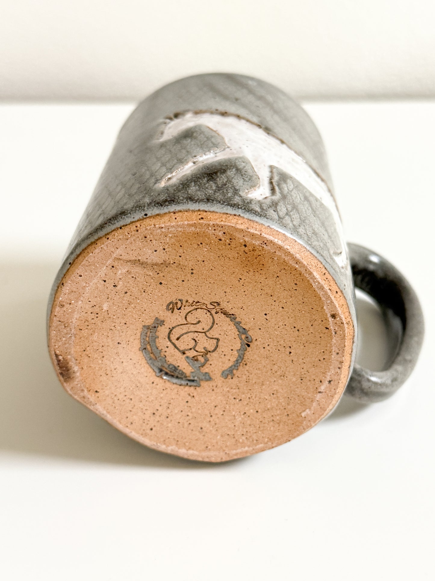 White Horse Pottery Mug