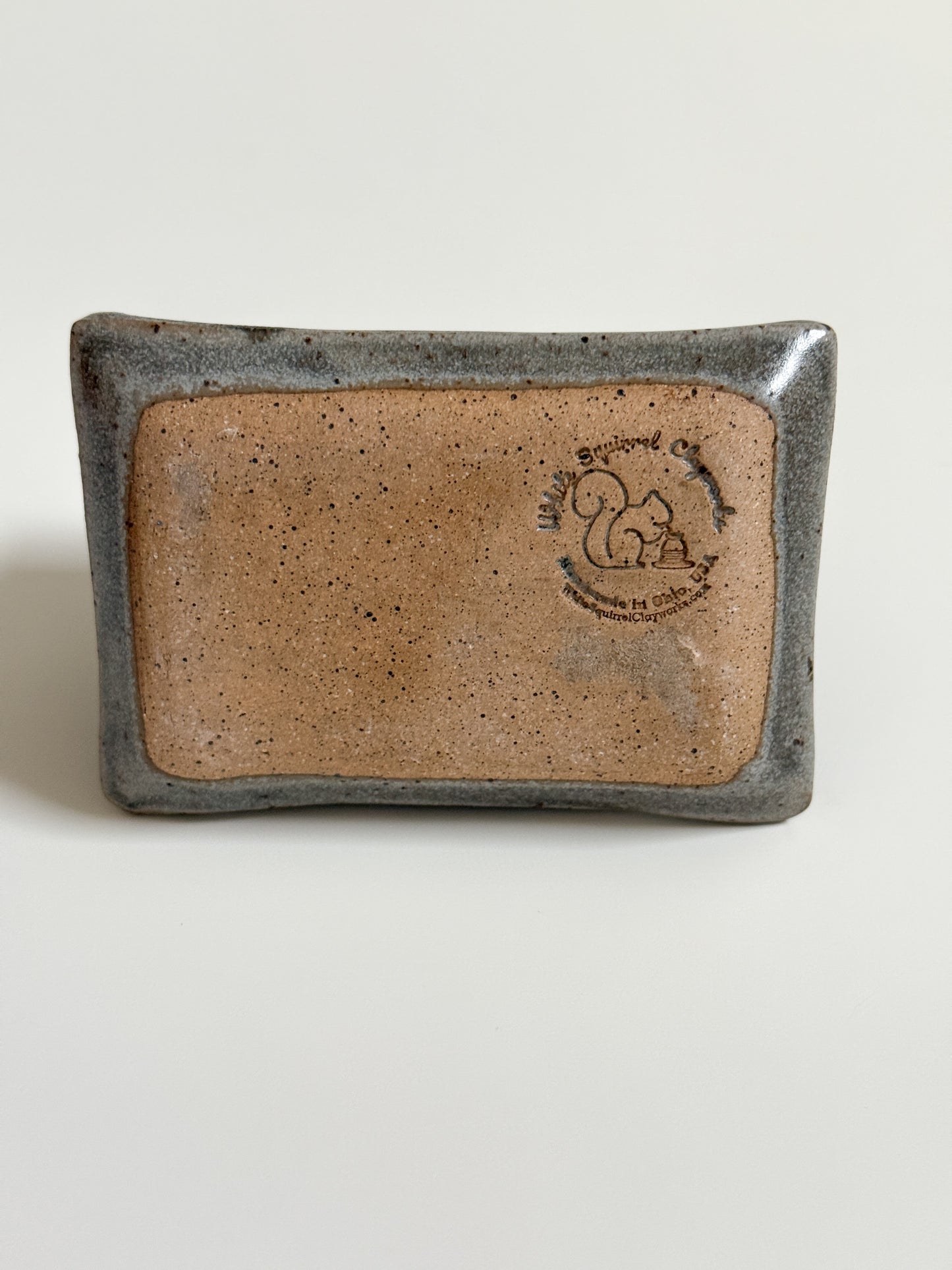 White Horse Stoneware Sponge Holder