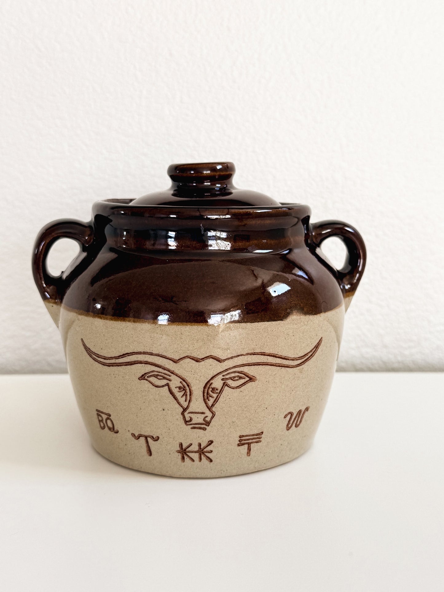 Vintage Longhorn Bean Pot