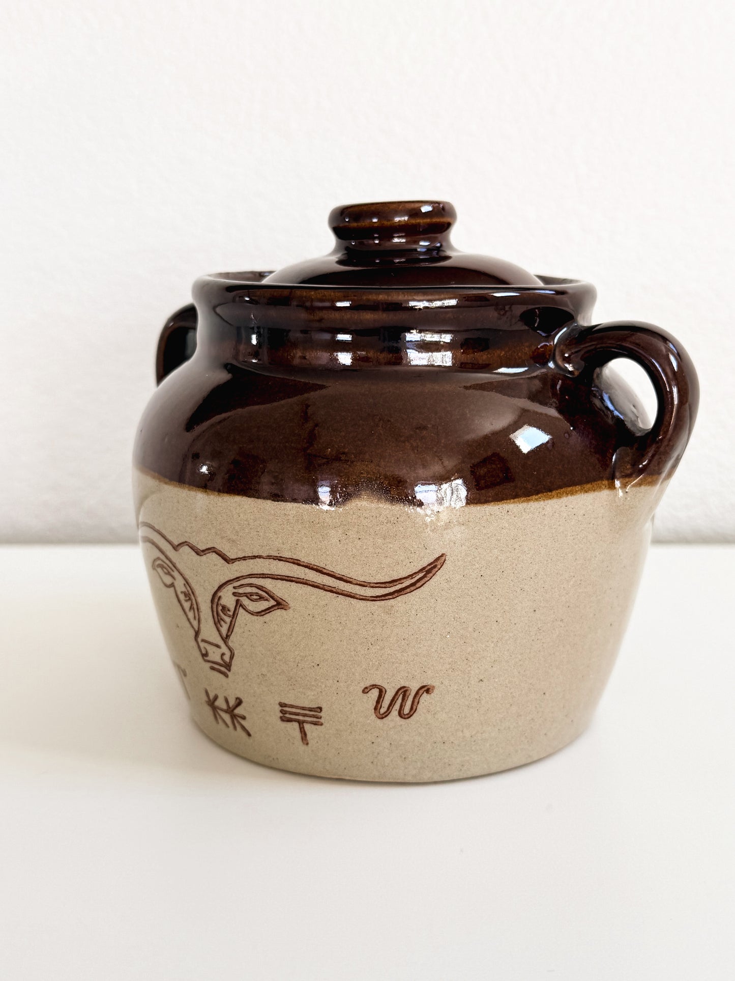 Vintage Longhorn Bean Pot