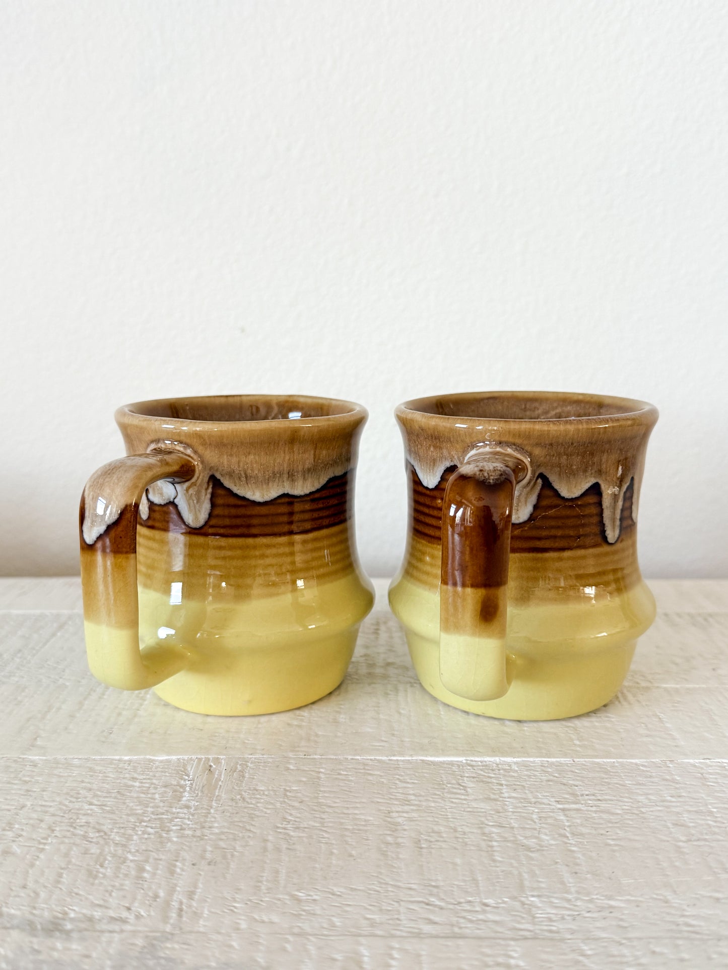 Vintage Drip Glaze Mug Set