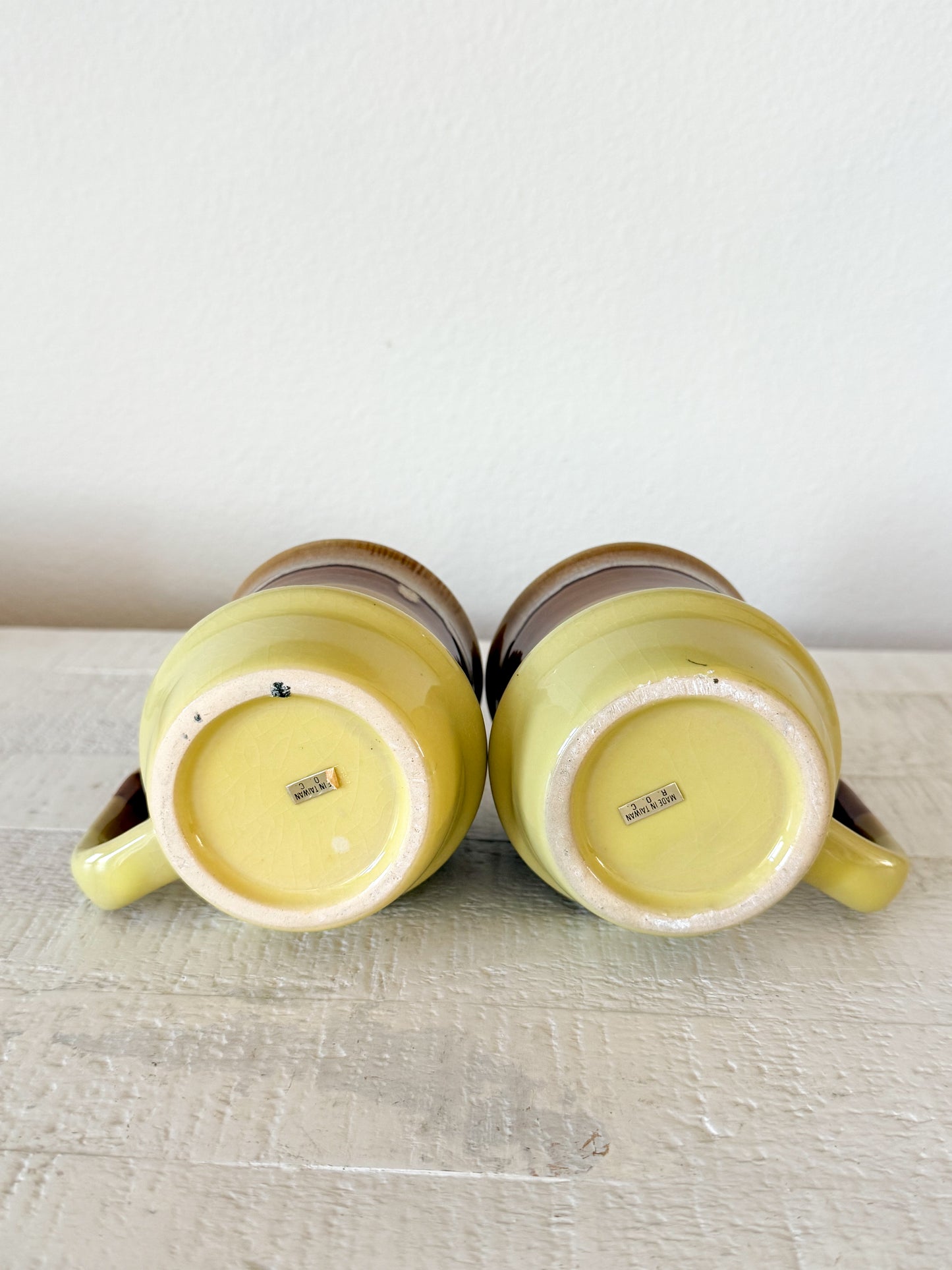 Vintage Drip Glaze Mug Set