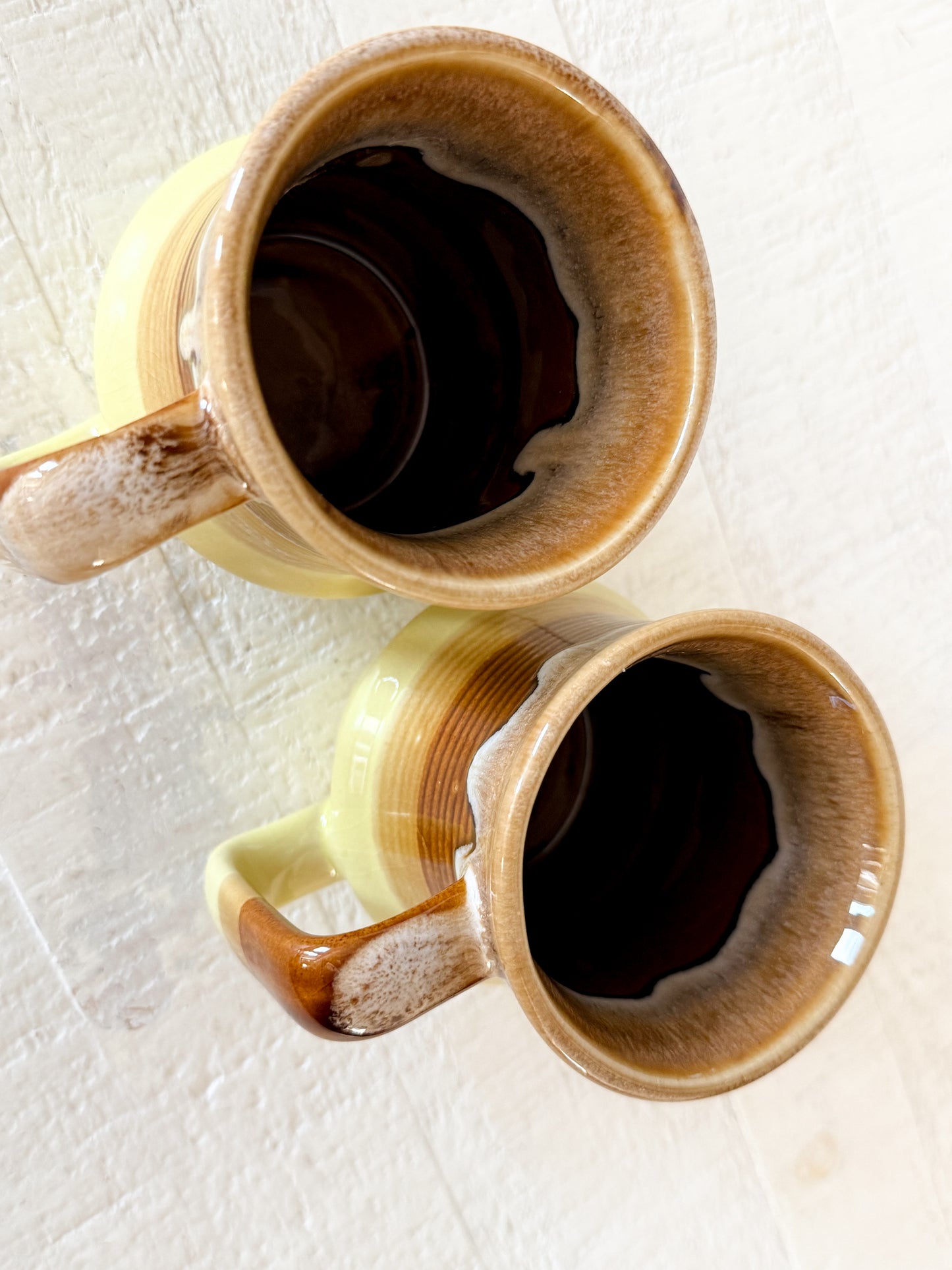 Vintage Drip Glaze Mug Set