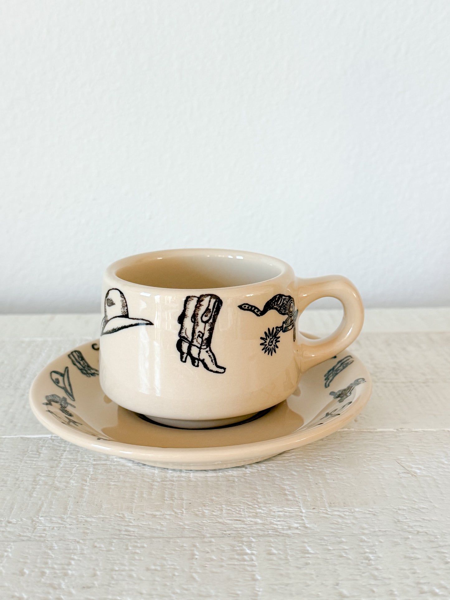 Vintage Western Cup and Saucer
