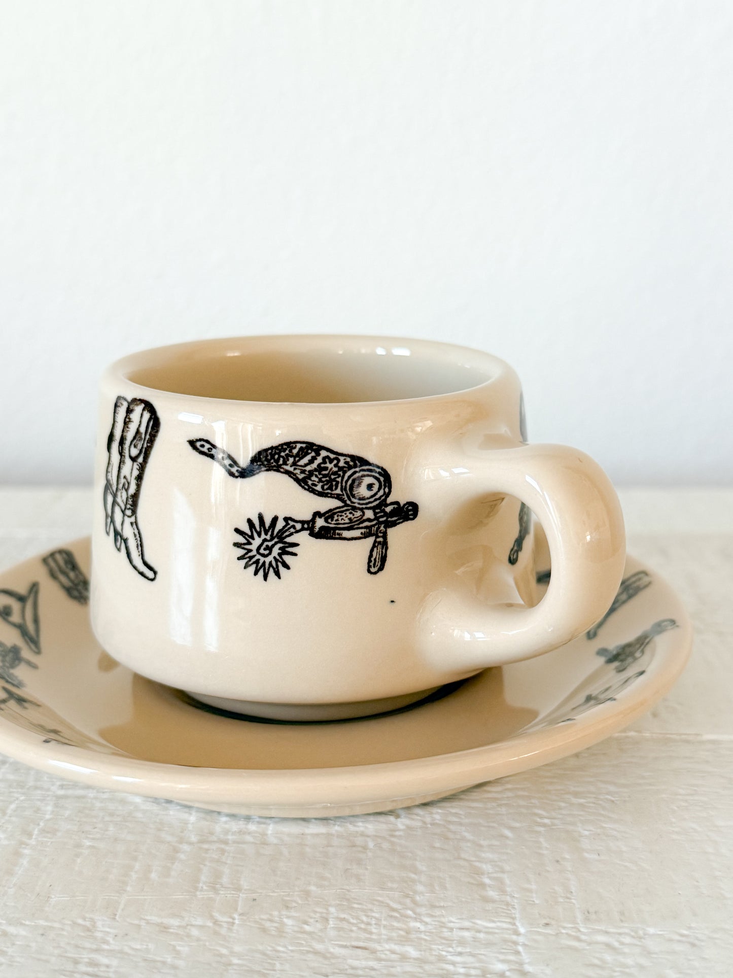 Vintage Western Cup and Saucer