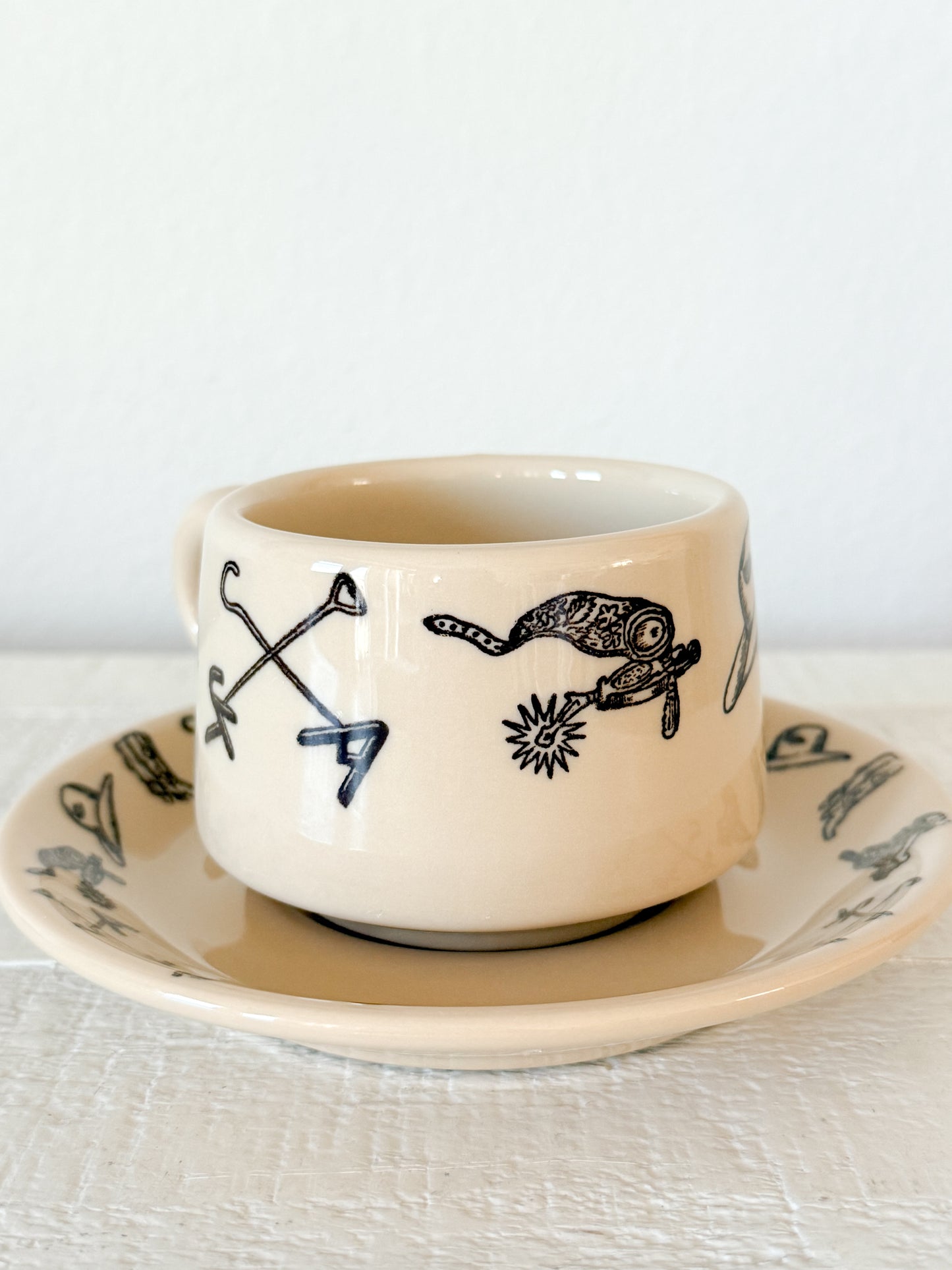 Vintage Western Cup and Saucer