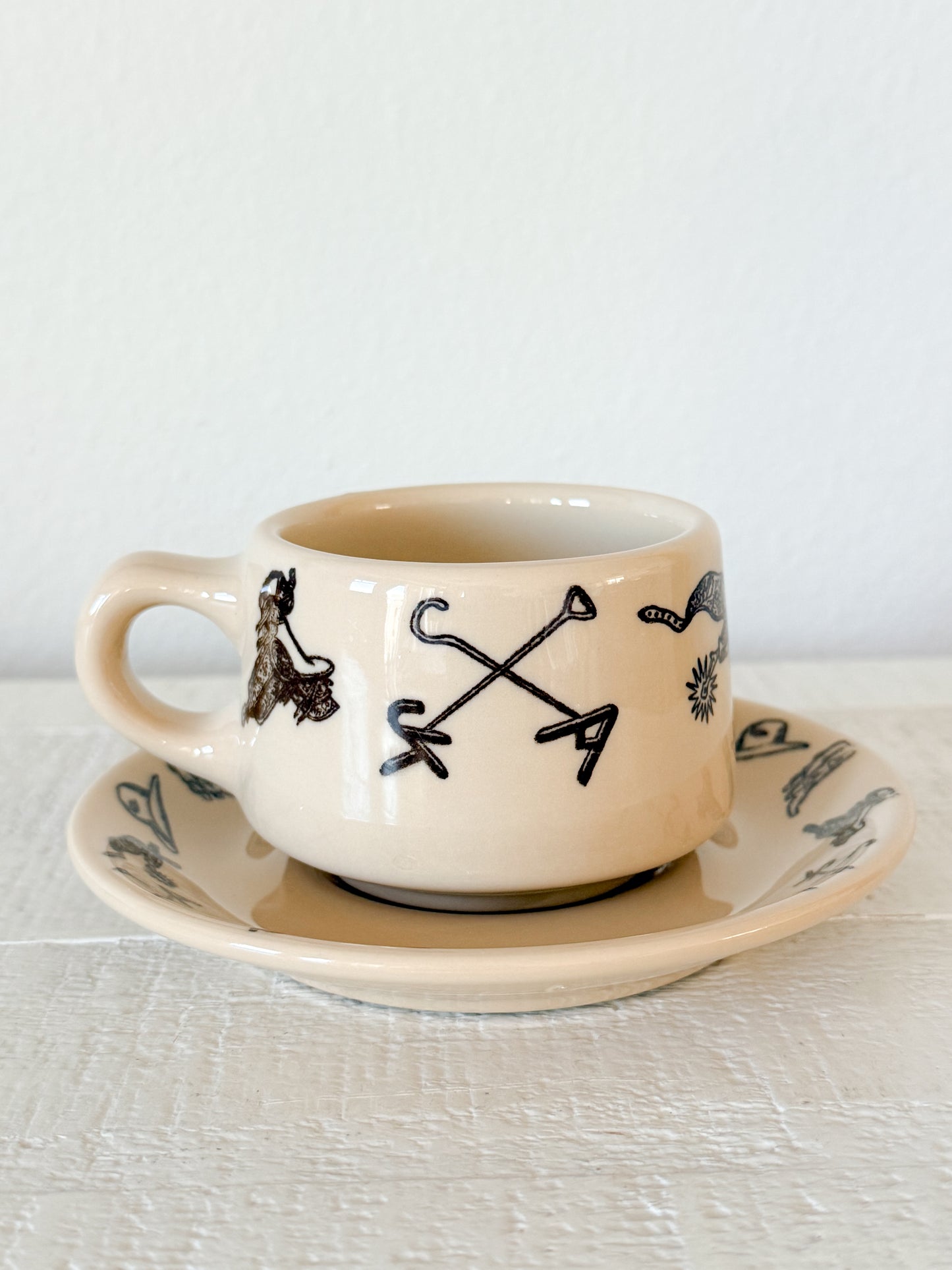 Vintage Western Cup and Saucer
