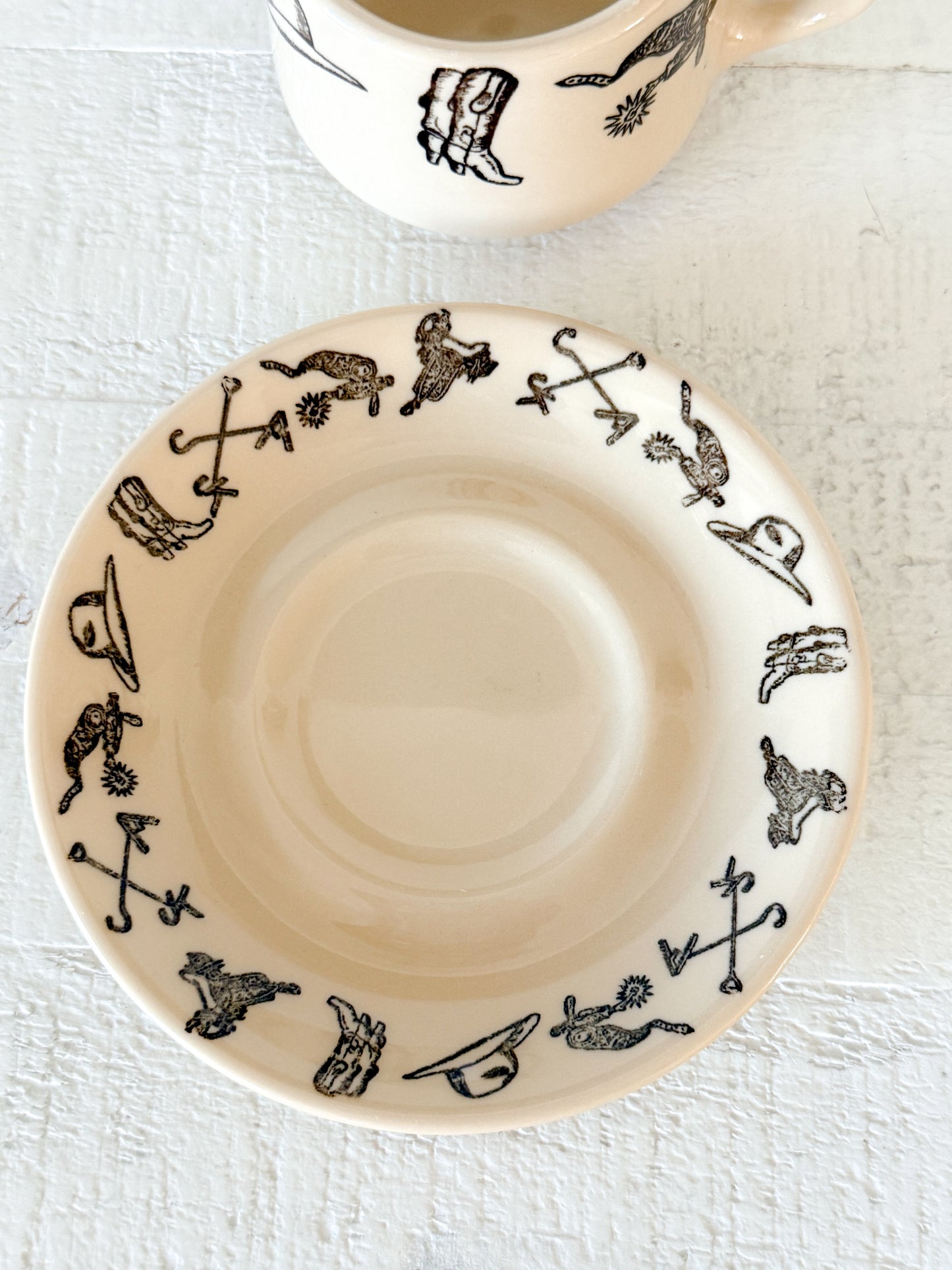Vintage Western Cup and Saucer