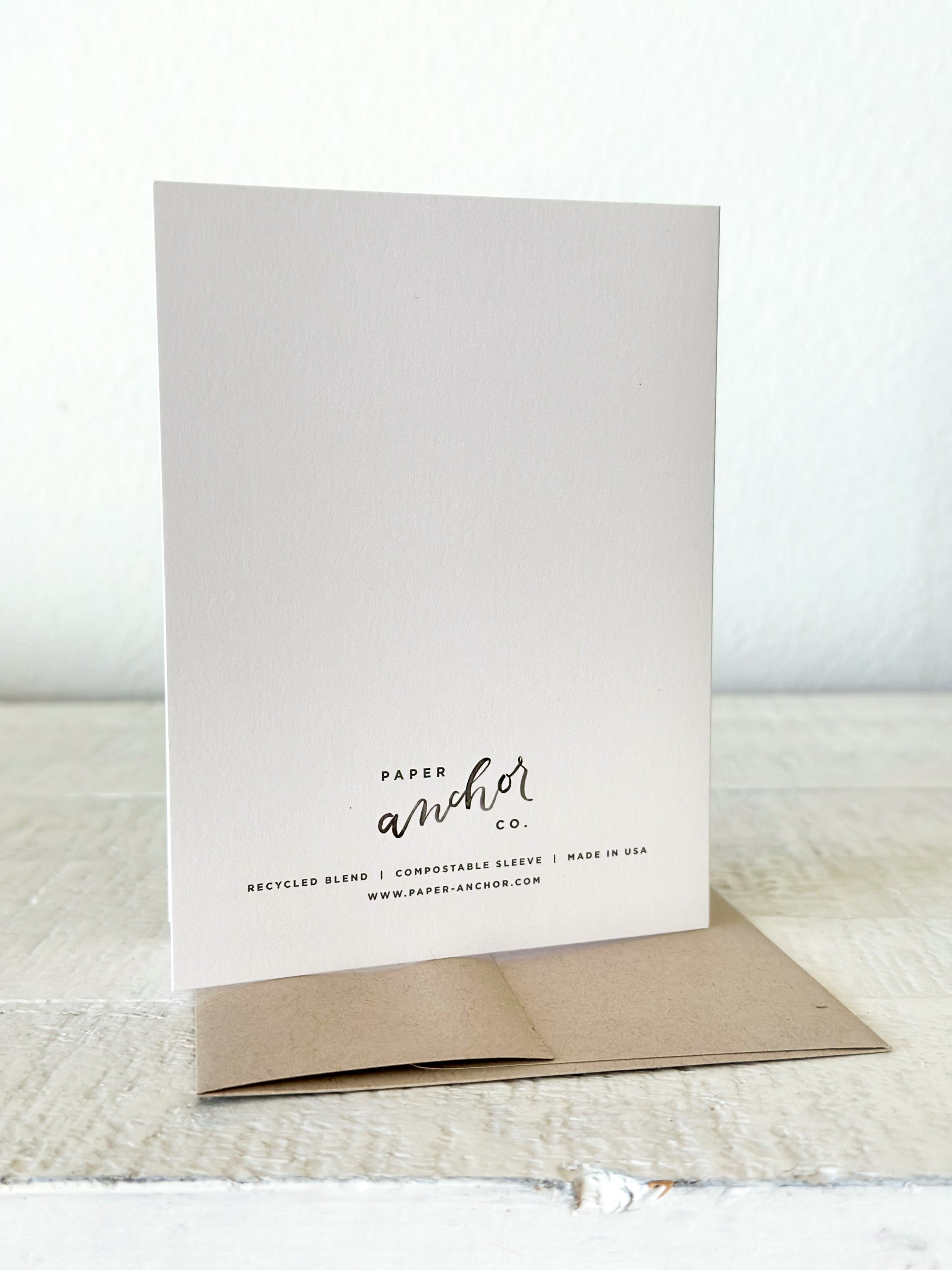 compostable card sleeves Thank You Plant Shelf Greeting Card