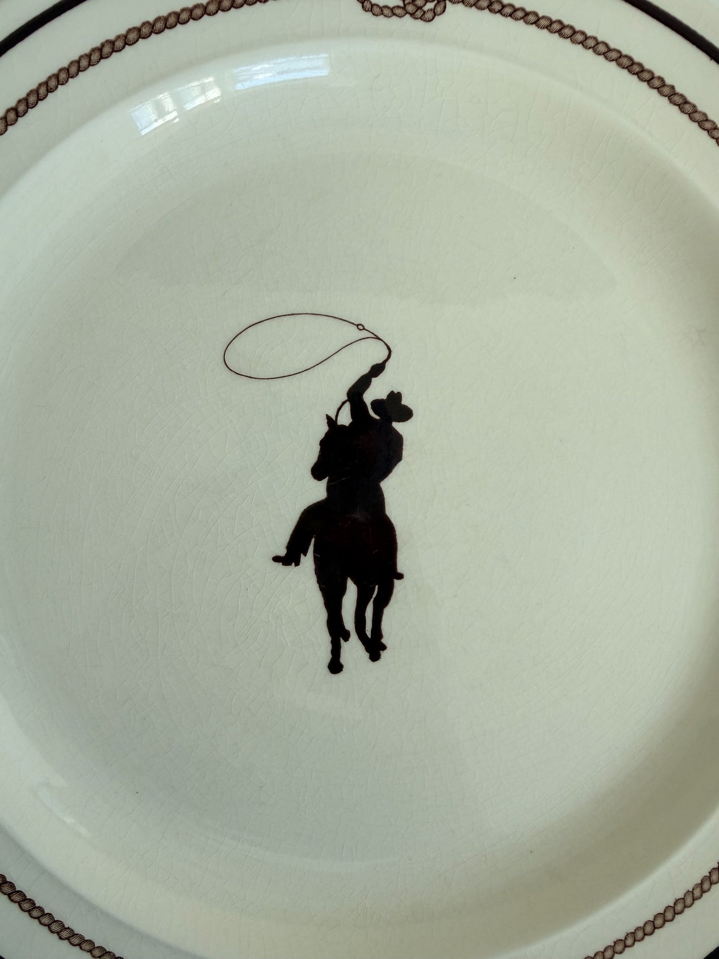 Vintage Cowboy Plate