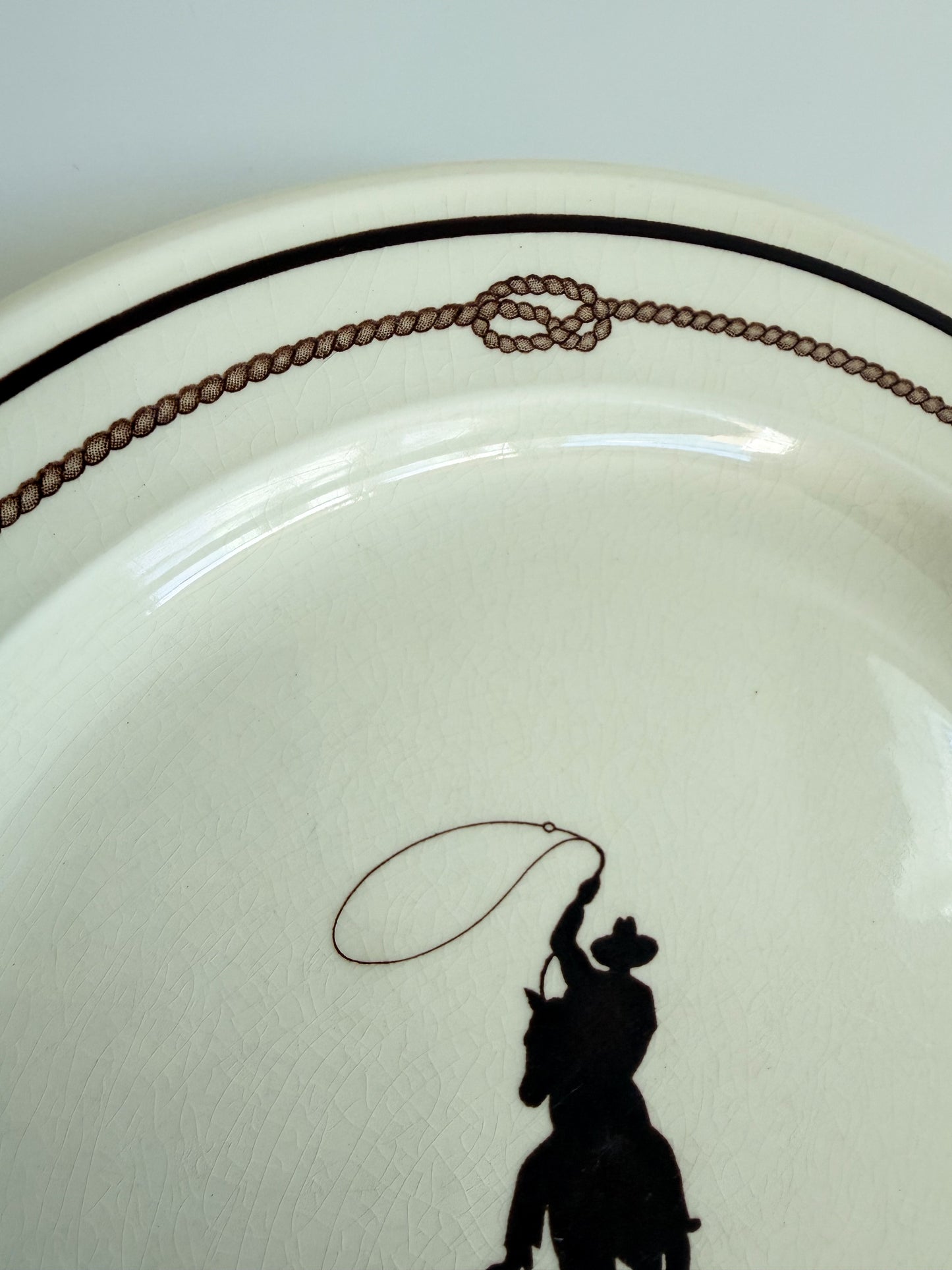 Vintage Cowboy Plate