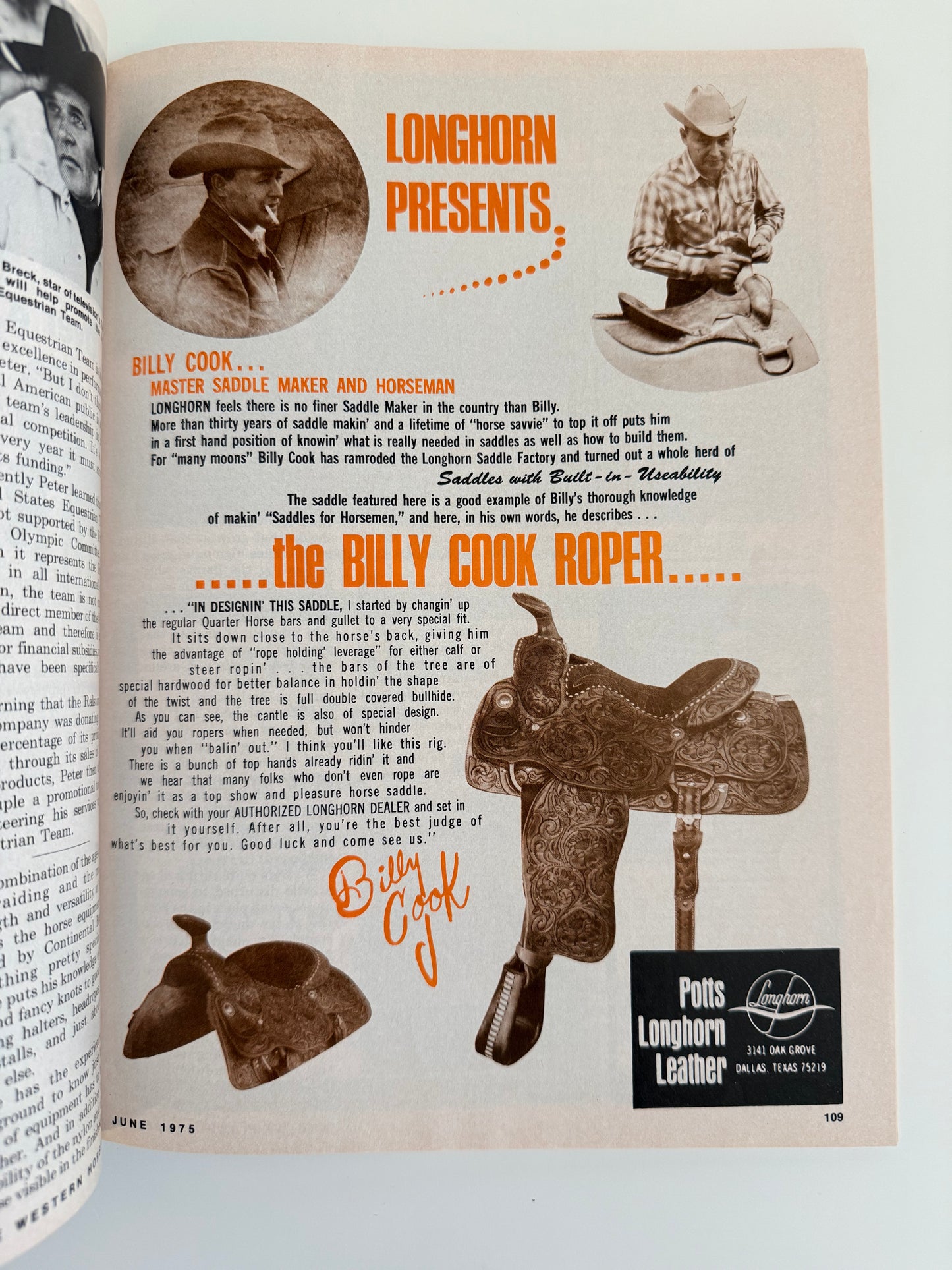 Western Horseman Magazine 1975
