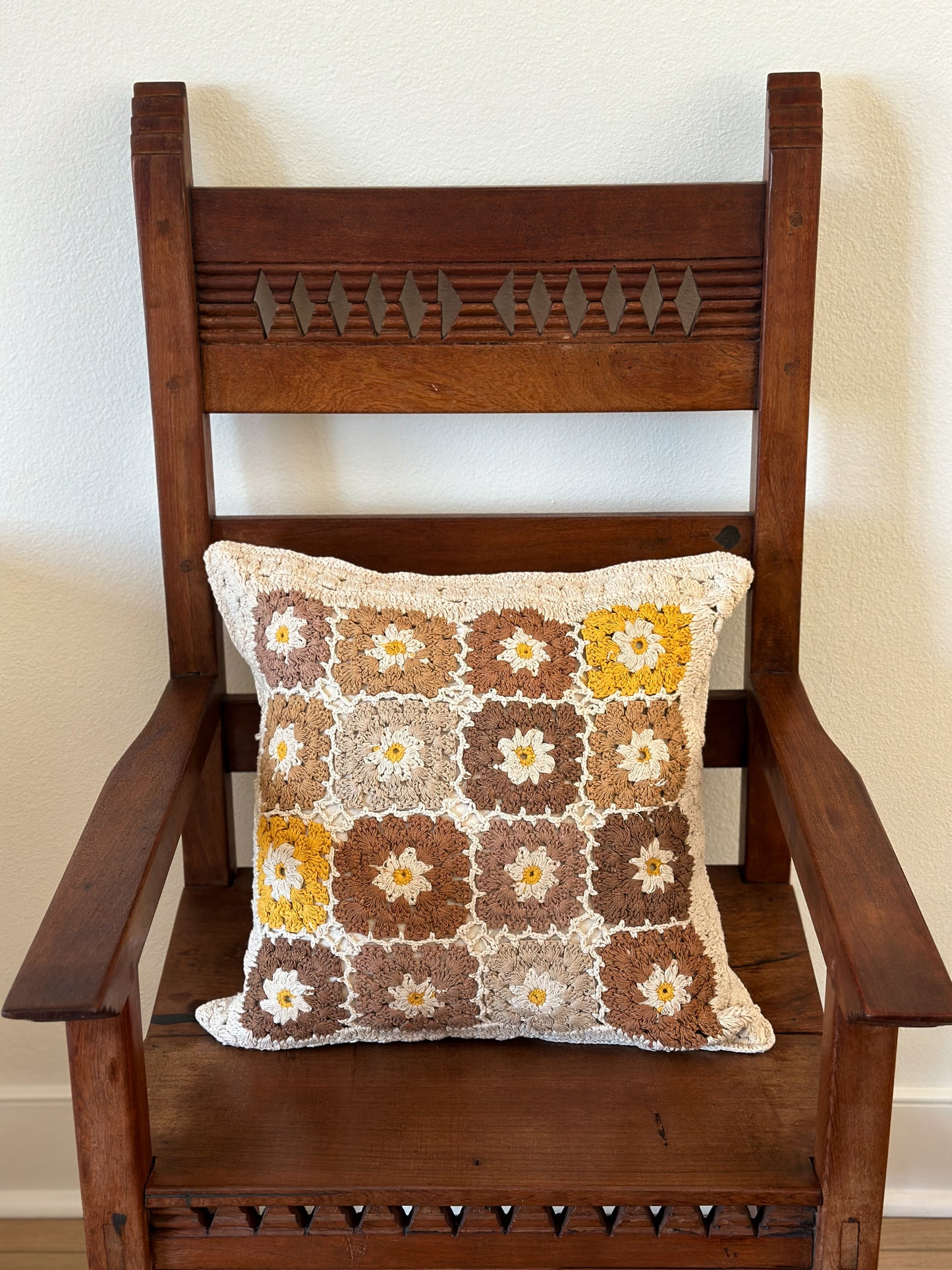 Granny Square Pillow