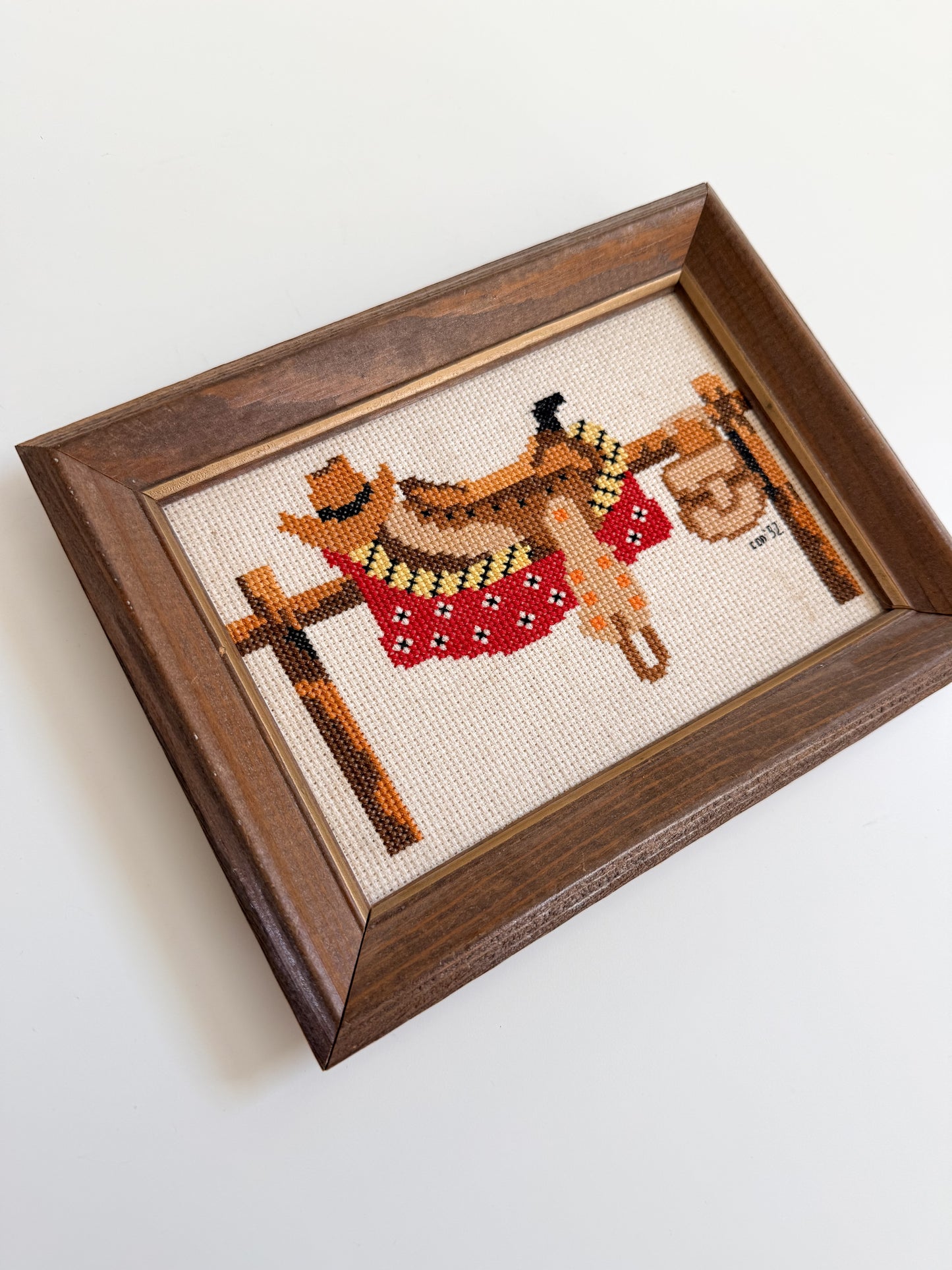 Western Saddle Cross Stitch