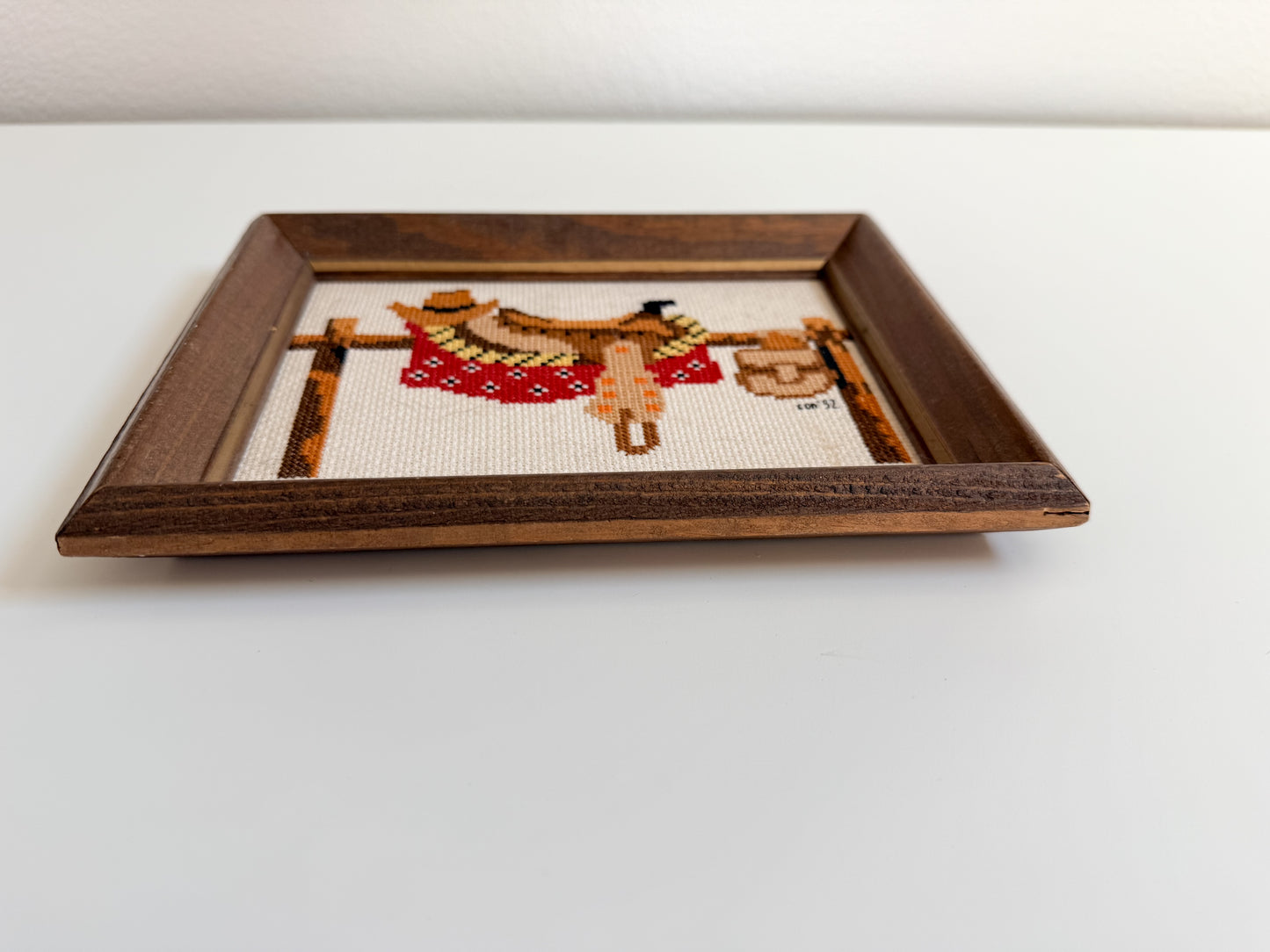 Western Saddle Cross Stitch