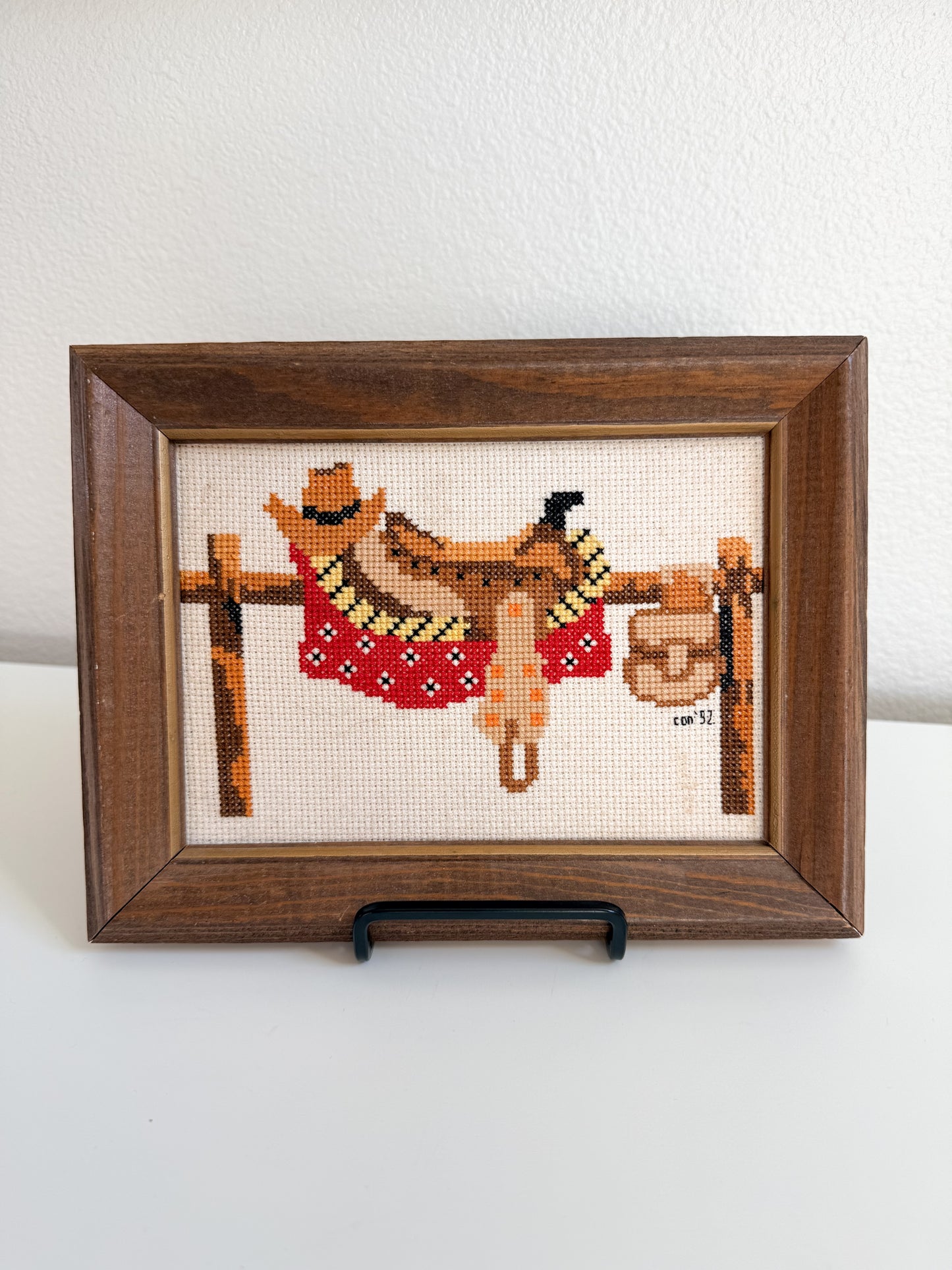 Western Saddle Cross Stitch