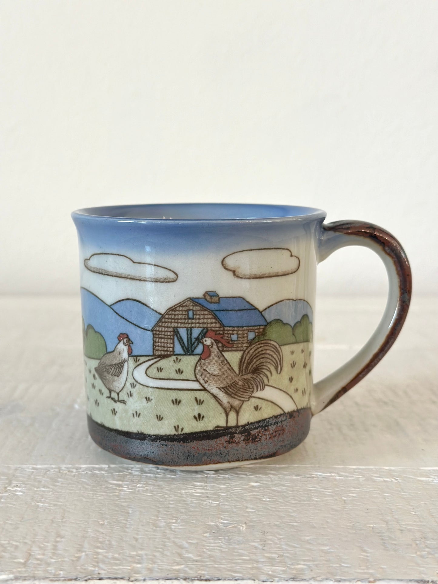 Vintage Chicken Farm Mug