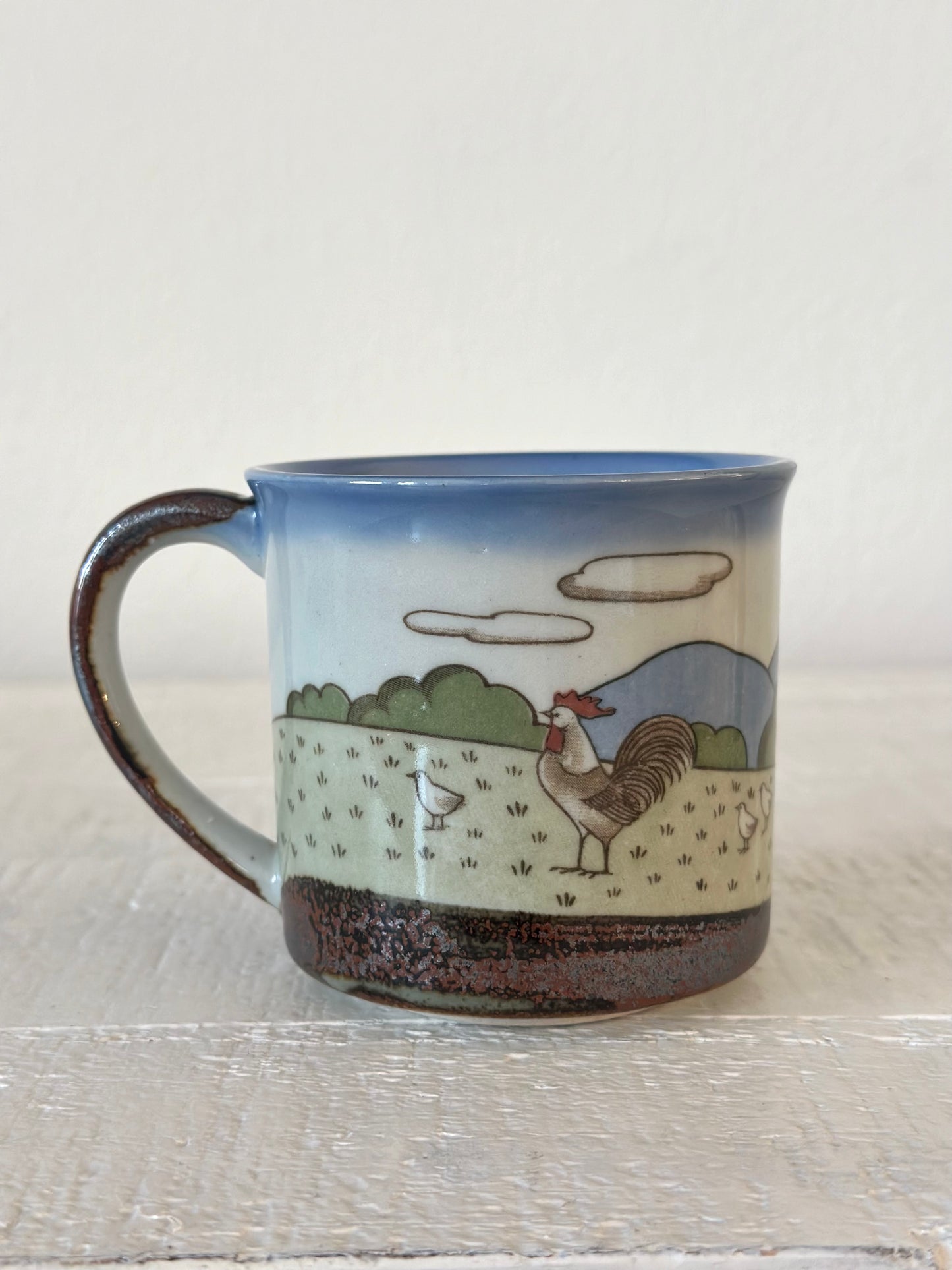 Vintage Chicken Farm Mug