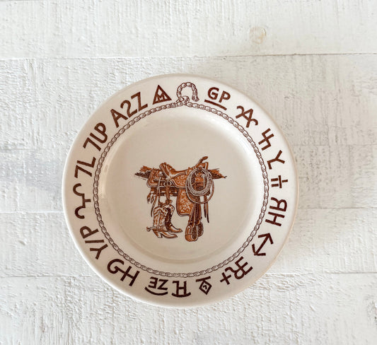 Vintage Westward Ho Bread Plate