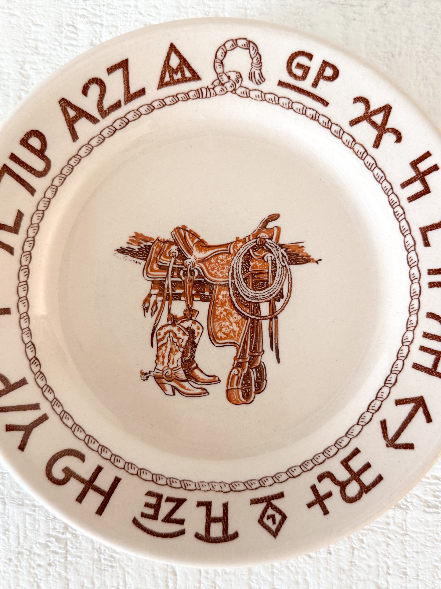 Vintage Westward Ho Bread Plate
