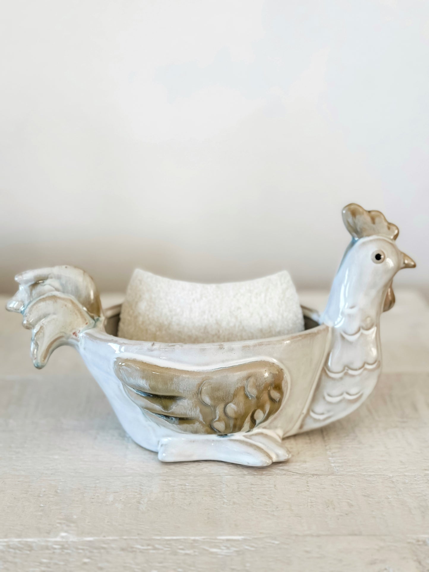 Stoneware Chicken Holder