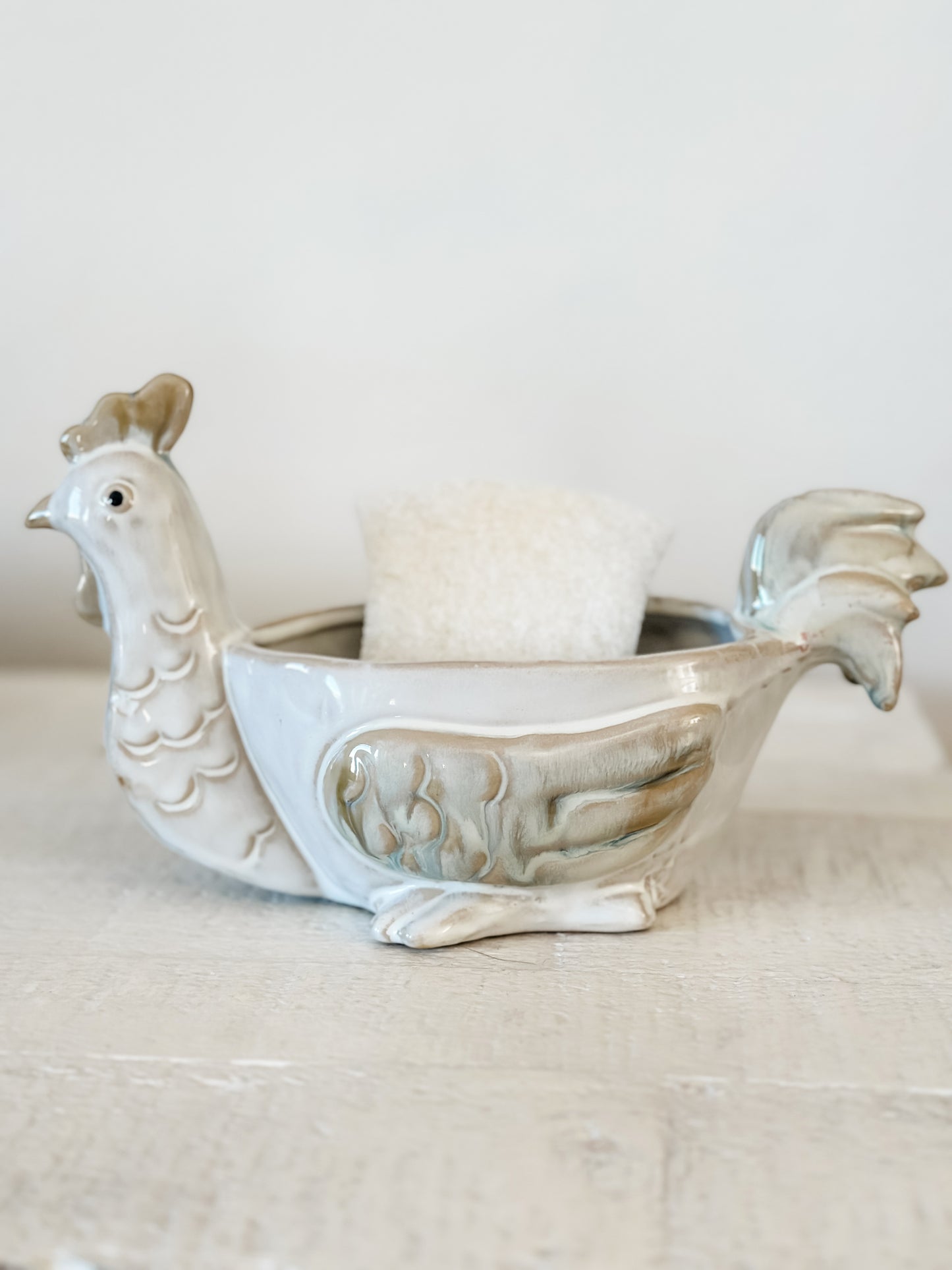 Stoneware Chicken Holder