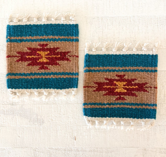 Maya Coaster Set (Teal)