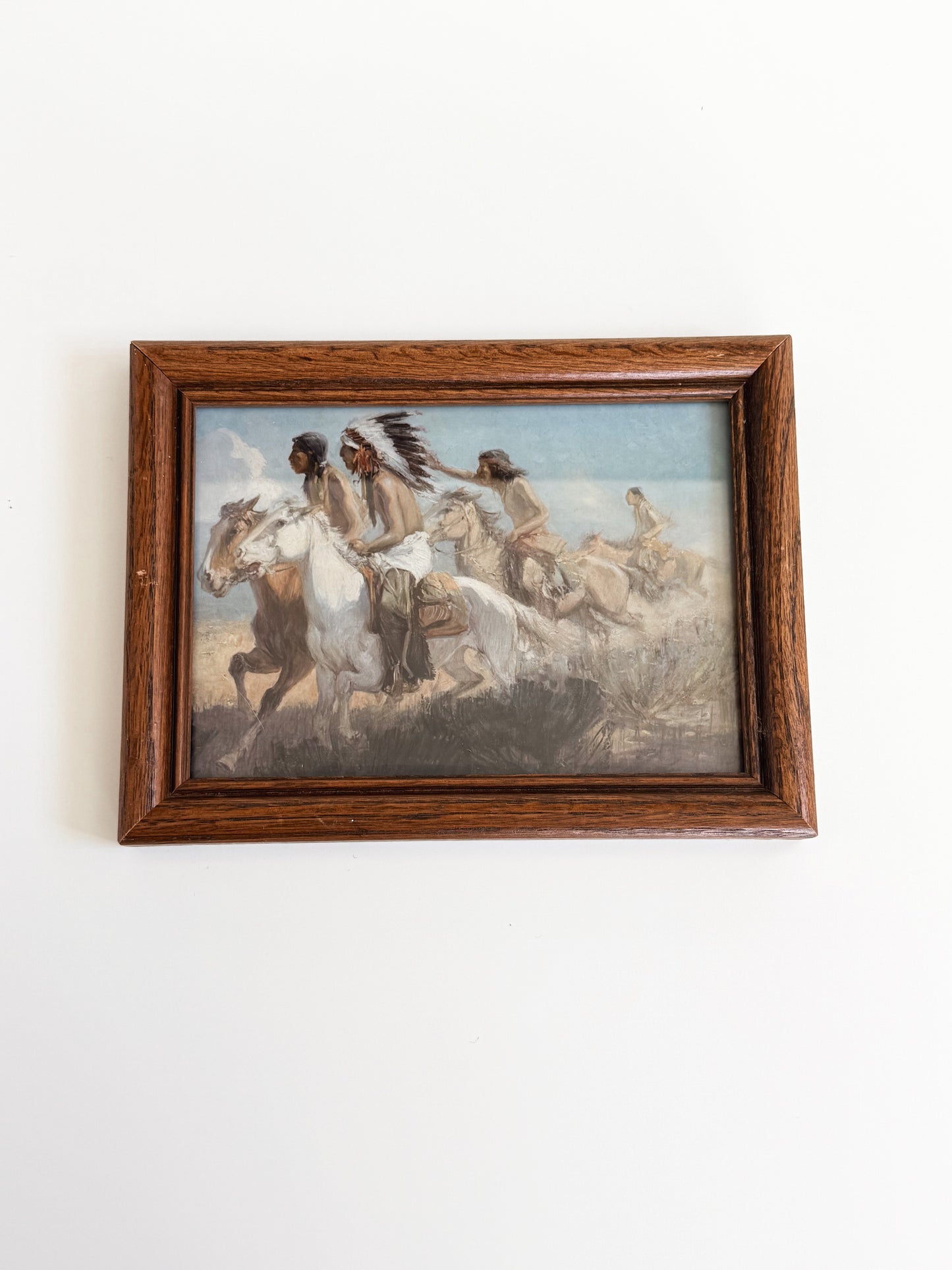 Vintage Framed Indian Picture