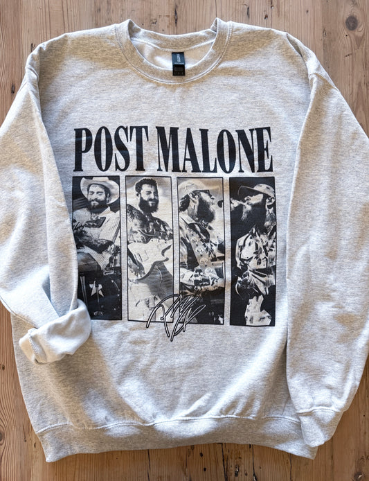 Post Malone graphic western style crewneck sweatshirt
