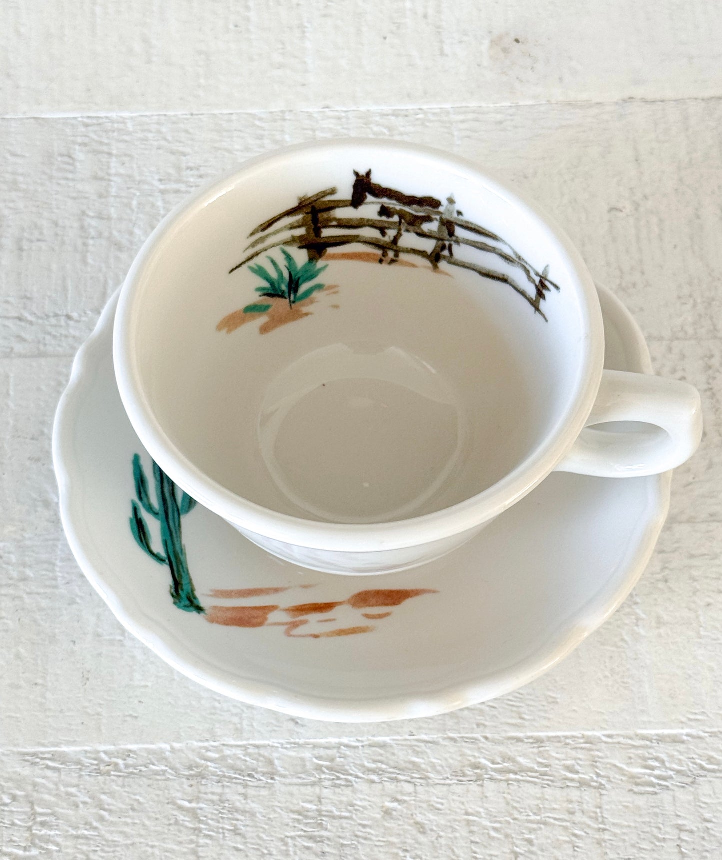 Vintage Sundown China Cup and Saucer