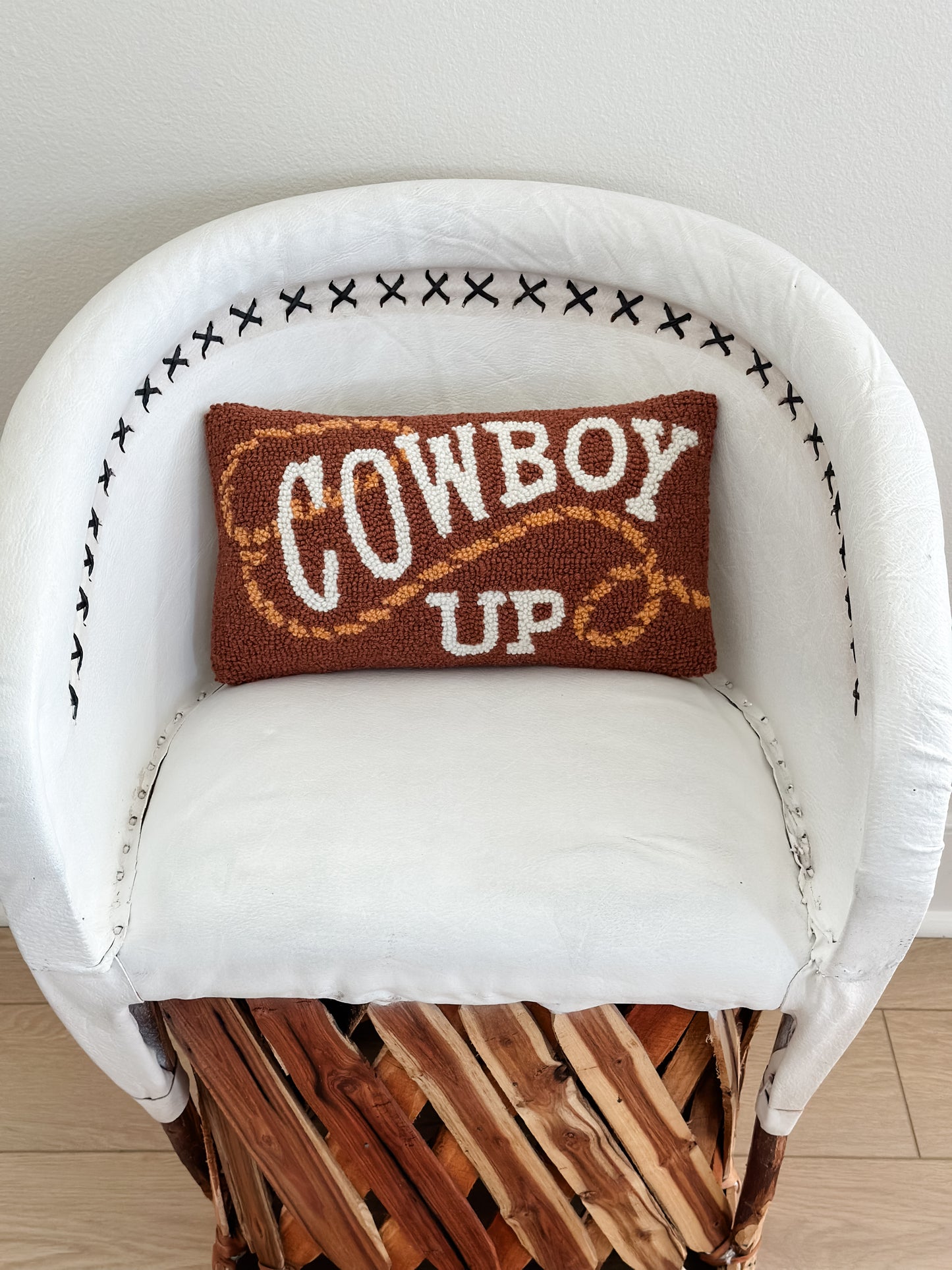 Cowboy Up Hook Pillow