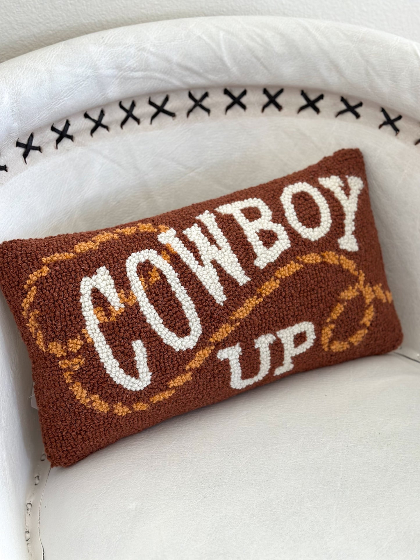 Cowboy Up Hook Pillow