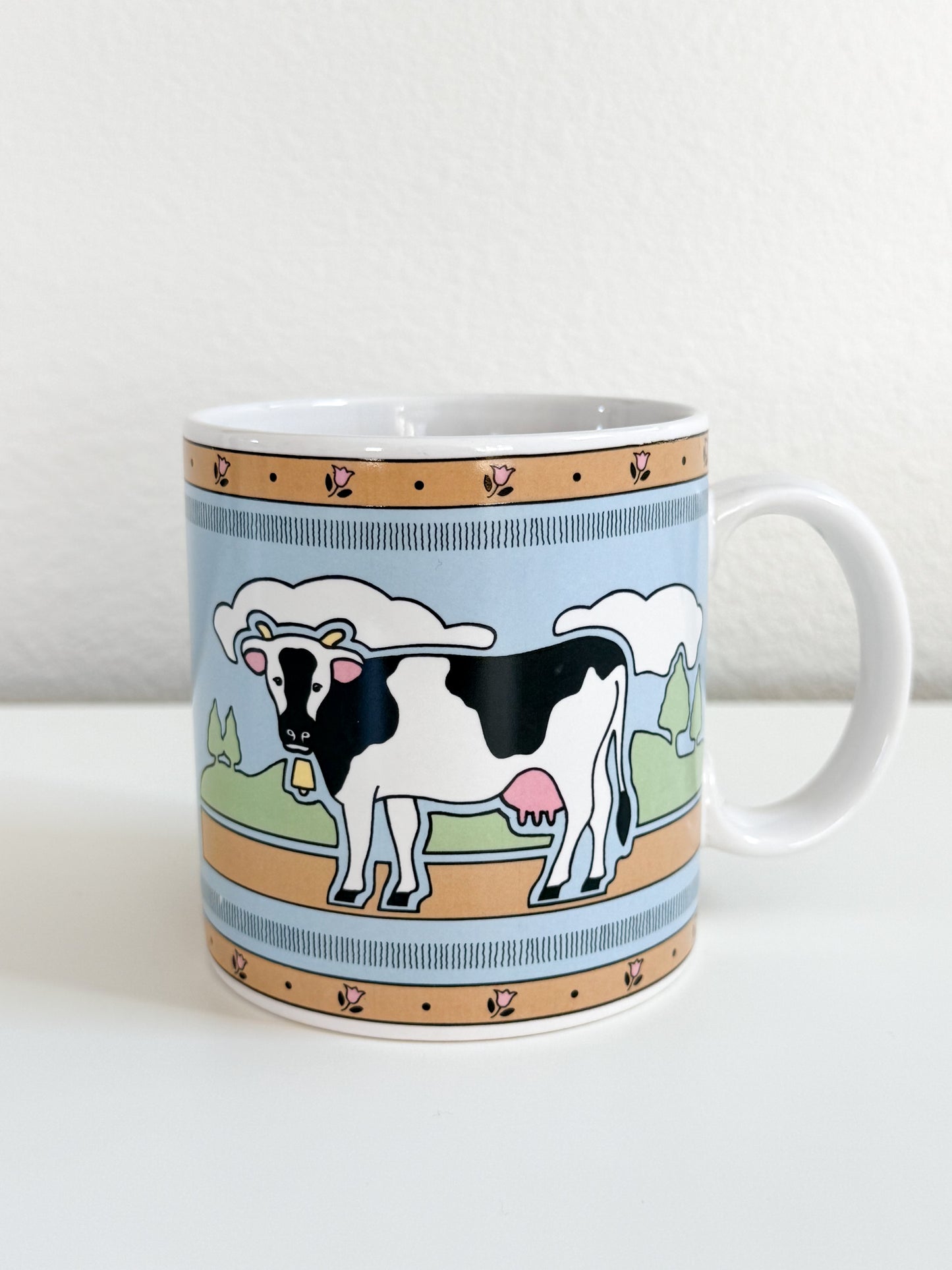 Vintage Cow Mug