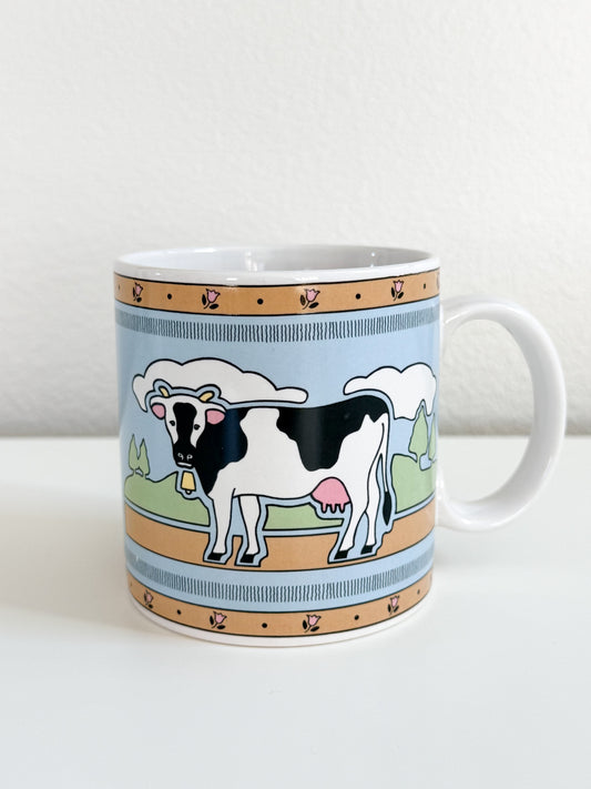 Vintage Cow Mug