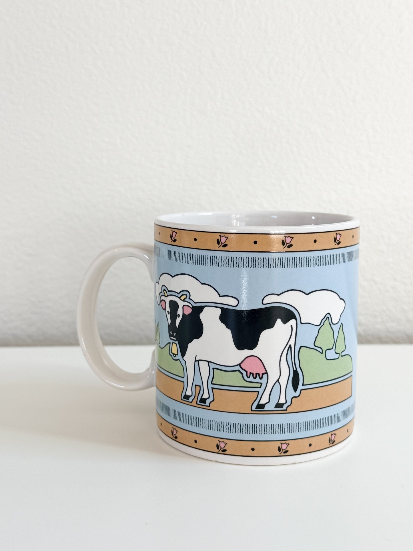 Vintage Cow Mug