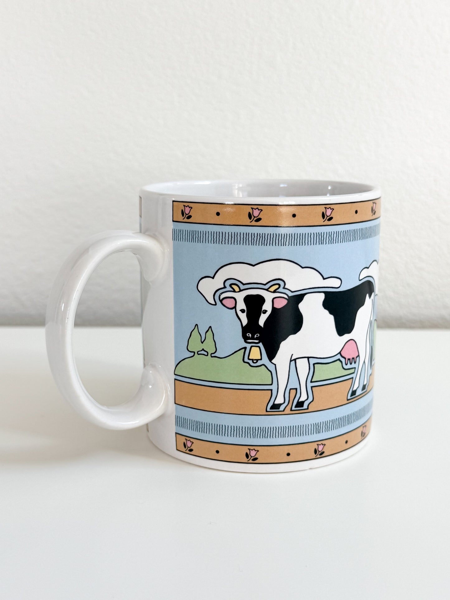 Vintage Cow Mug