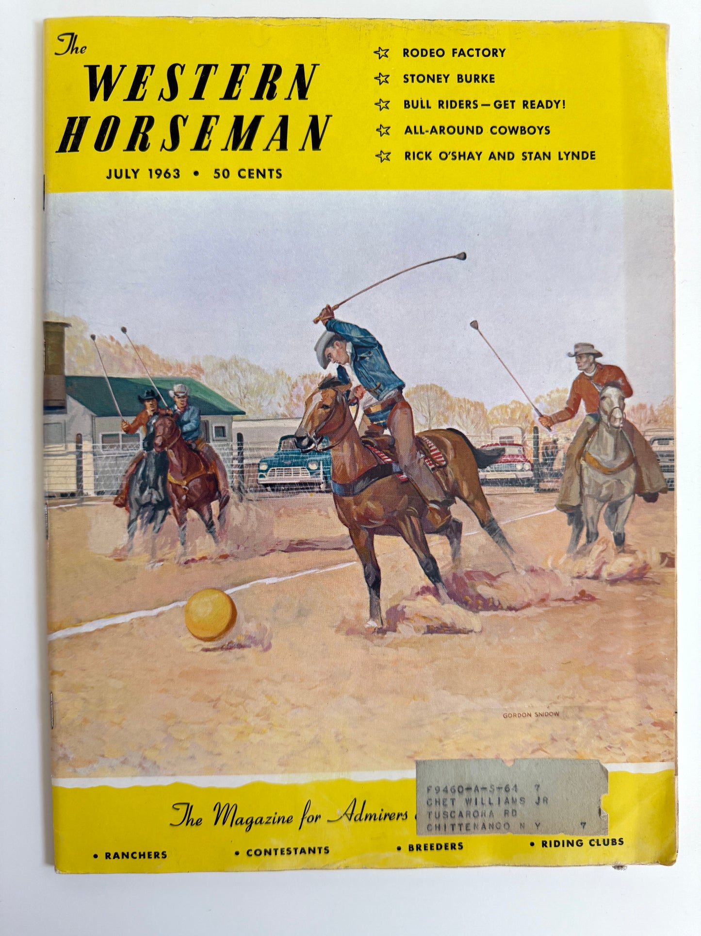 Vintage Western Horseman Magazine 1963