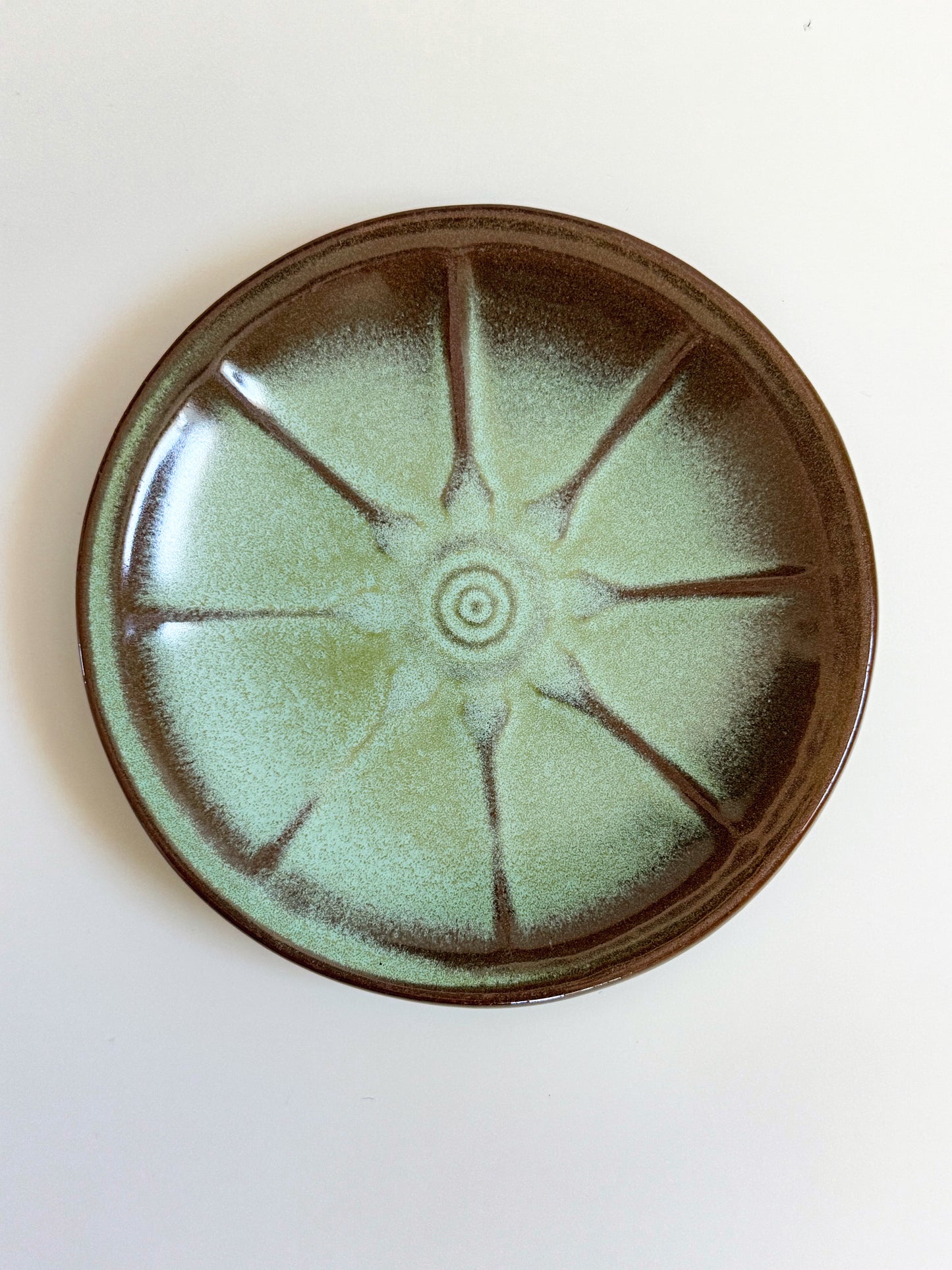 Vintage Frankoma Wagon Wheel Plate (Small)