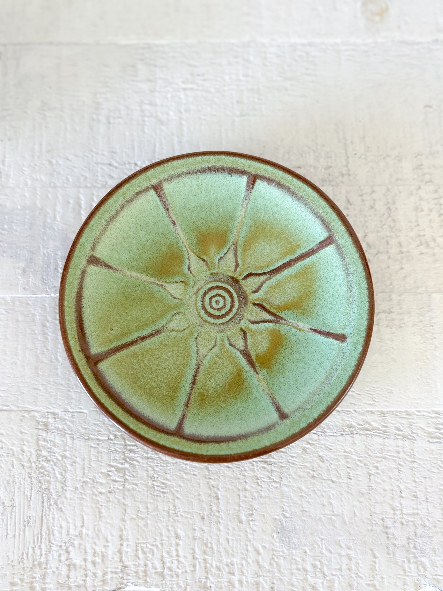 Frankoma Wagon Wheel Mug and Saucer