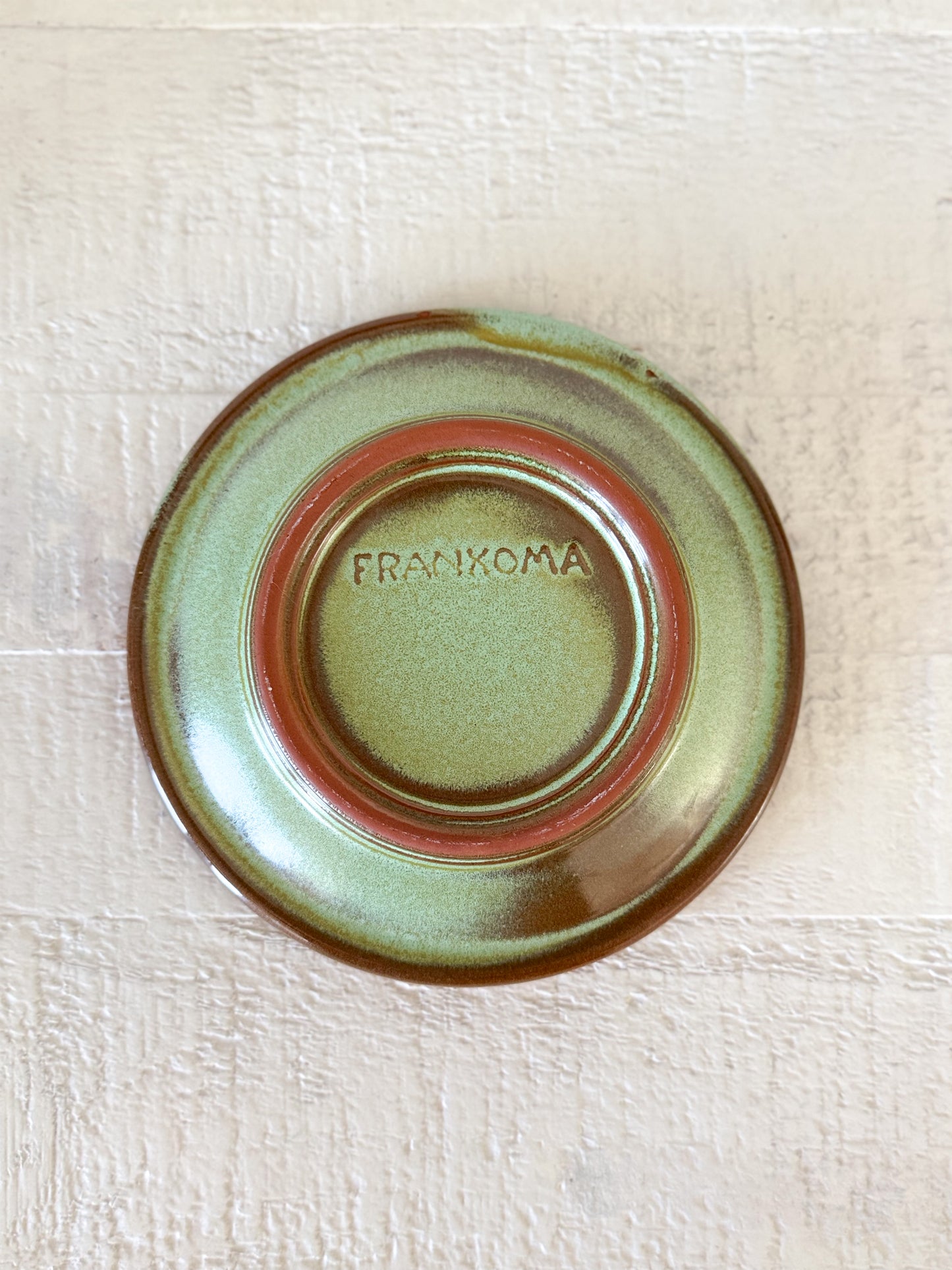 Frankoma Wagon Wheel Mug and Saucer