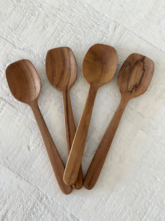 Small Teak Tasting Spoon