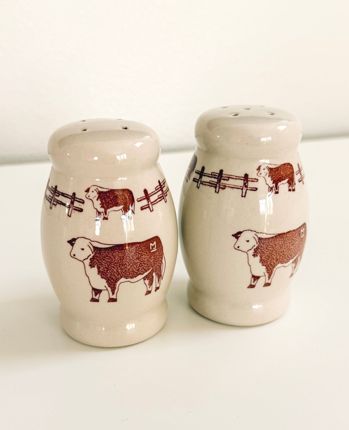 Vintage Rod’s Steak House Salt and Pepper Shakers