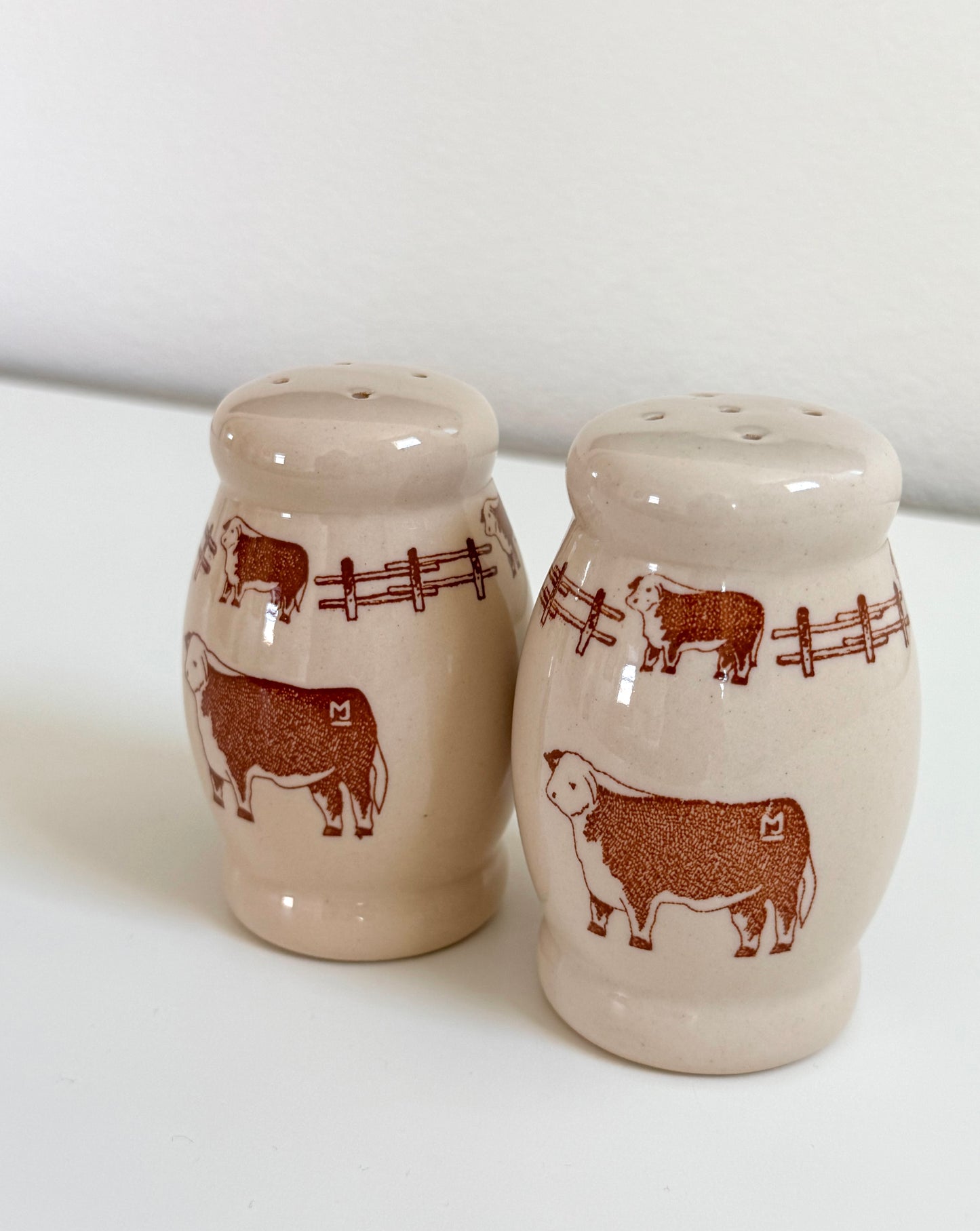Vintage Rod’s Steak House Salt and Pepper Shakers