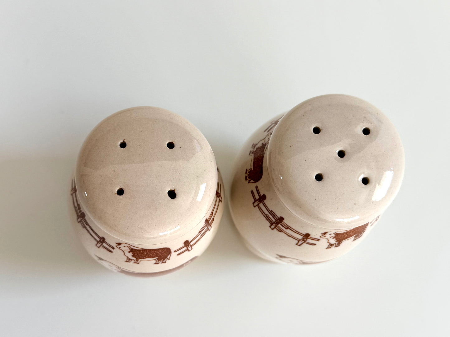 Vintage Rod’s Steak House Salt and Pepper Shakers