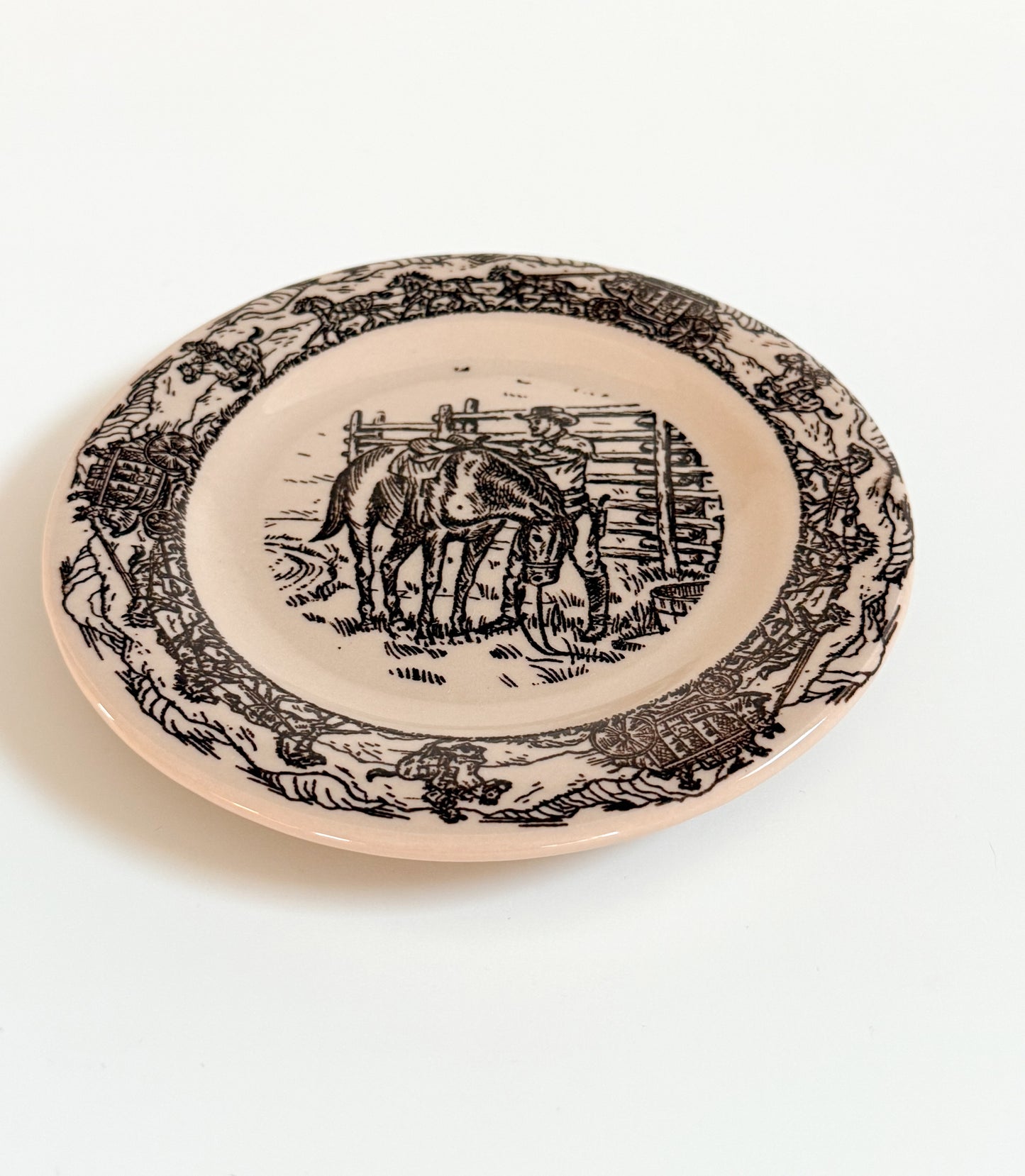Vintage TEPCO Western Traveler Bread Plate
