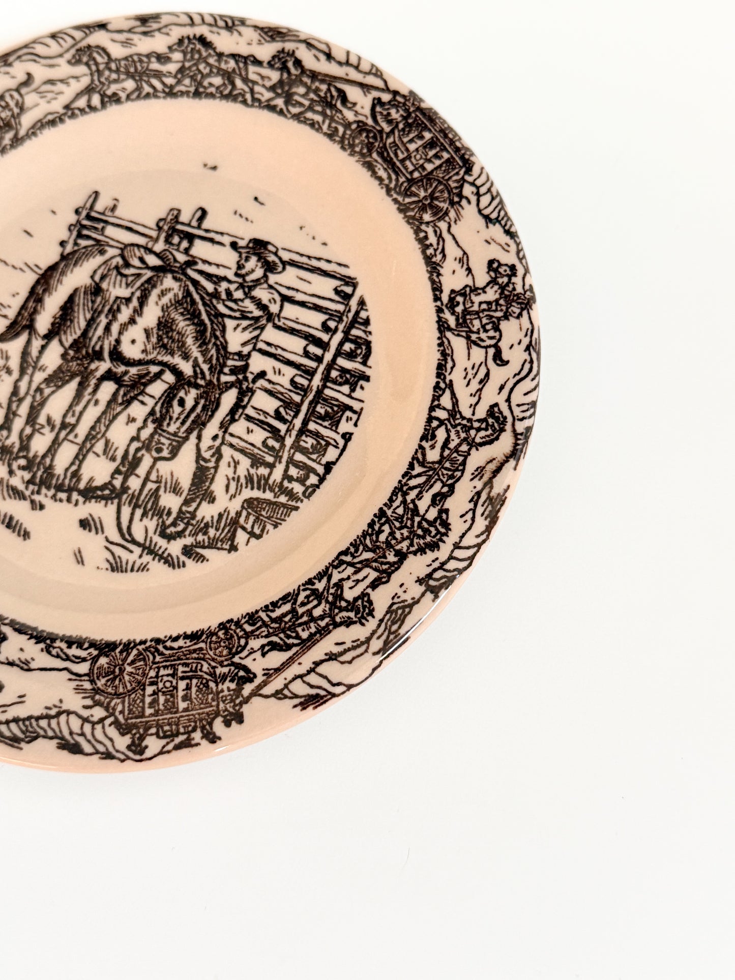 Vintage TEPCO Western Traveler Bread Plate